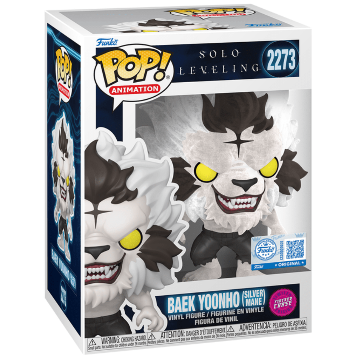 Solo Leveling - Baek Yoonho (Silver Mane) (Flocked Chase) (Special Edition) 2273 - Funko Pop! Vinyl Anime - Persona Toys