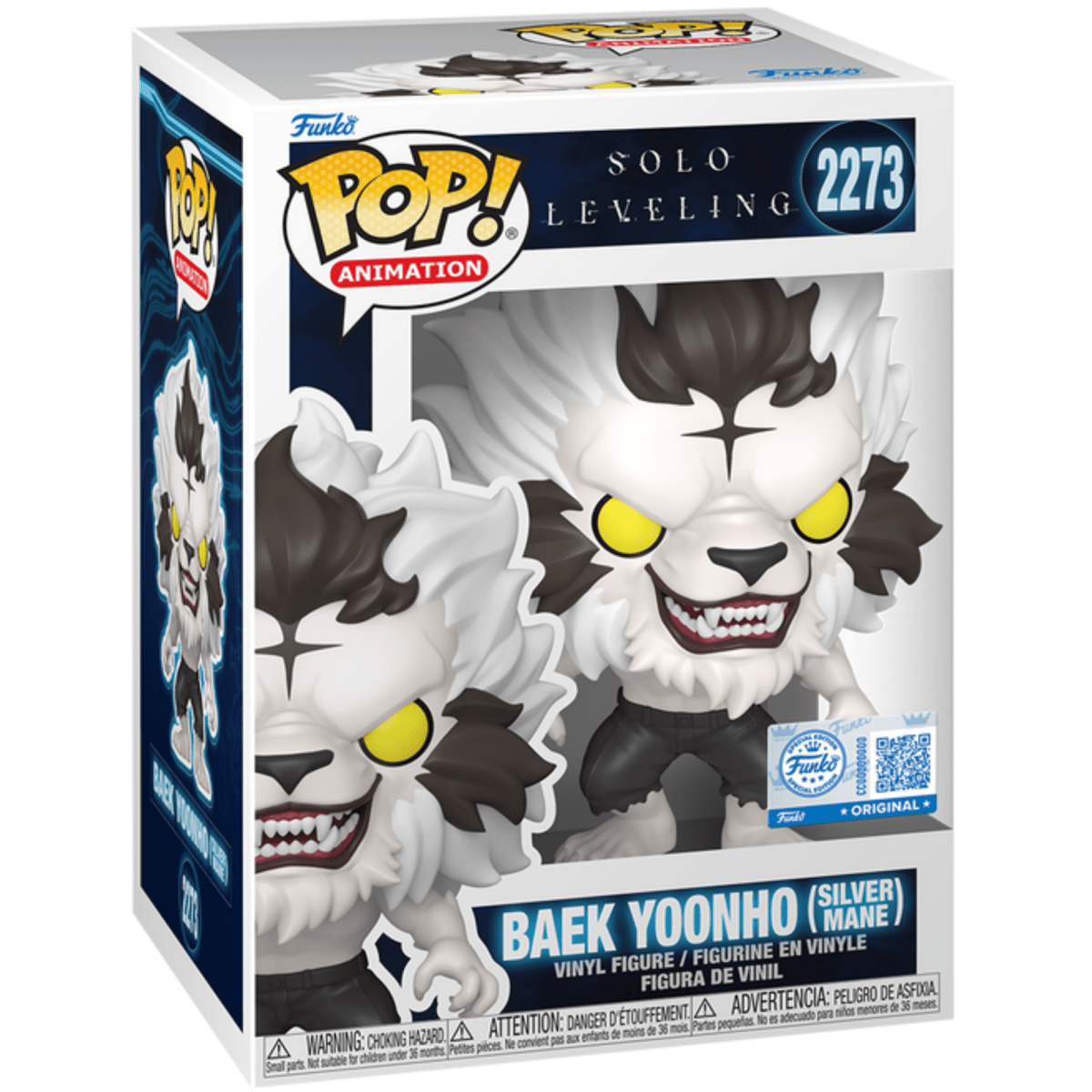 Solo Leveling - Baek Yoonho (Silver Mane) (Special Edition) 2273 - Funko Pop! Vinyl Anime - Persona Toys
