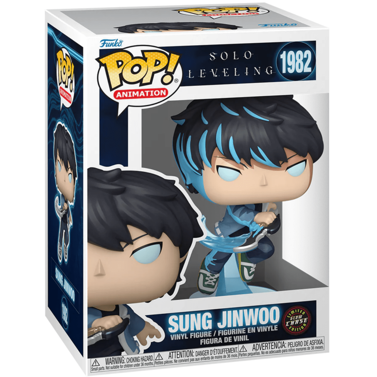 Solo Leveling - Sung Jinwoo (Glow Chase) 1982 - Funko Pop! Vinyl Anime - Persona Toys