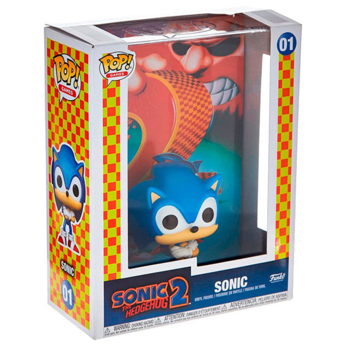Sonic the Hedgehog 2 - Sonic #01 - Funko Pop! Vinyl Games Cover - Persona Toys