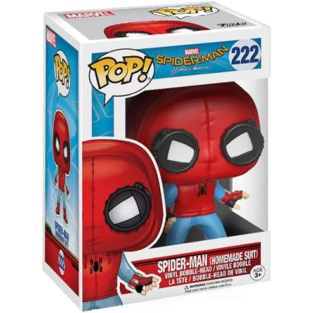 Spider - Man Homecoming - Spider - Man (Homemade Suit) #222 - Funko Pop! Vinyl Marvel - Persona Toys