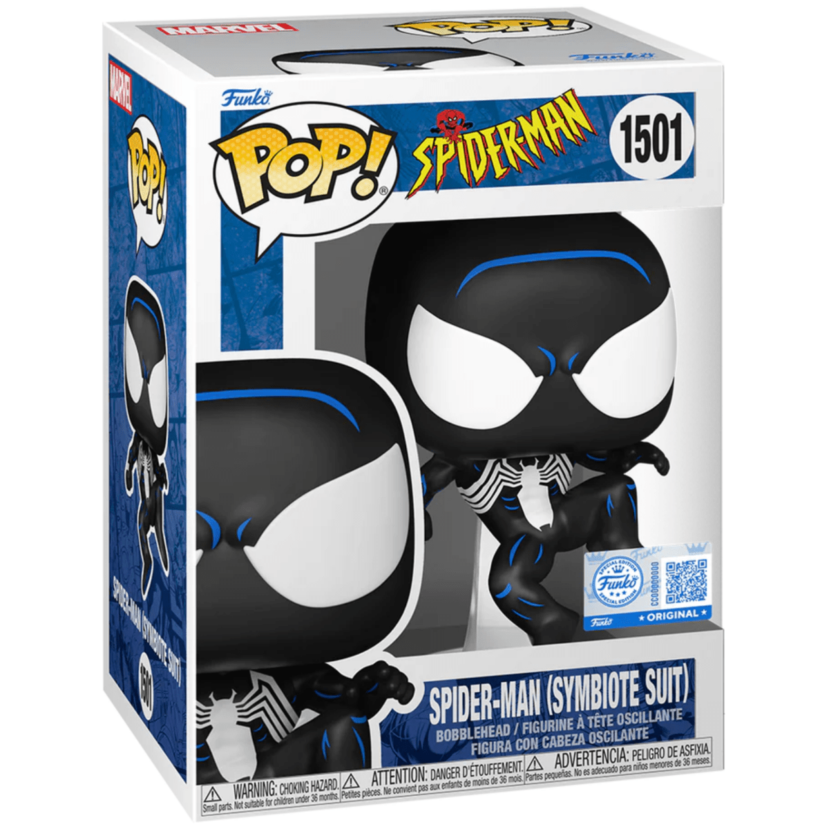 Spider - Man The Animated Series - Spider - Man (Symbiote Suit) (Special Edition) 1501 - Funko Pop! Vinyl Marvel - Persona Toys