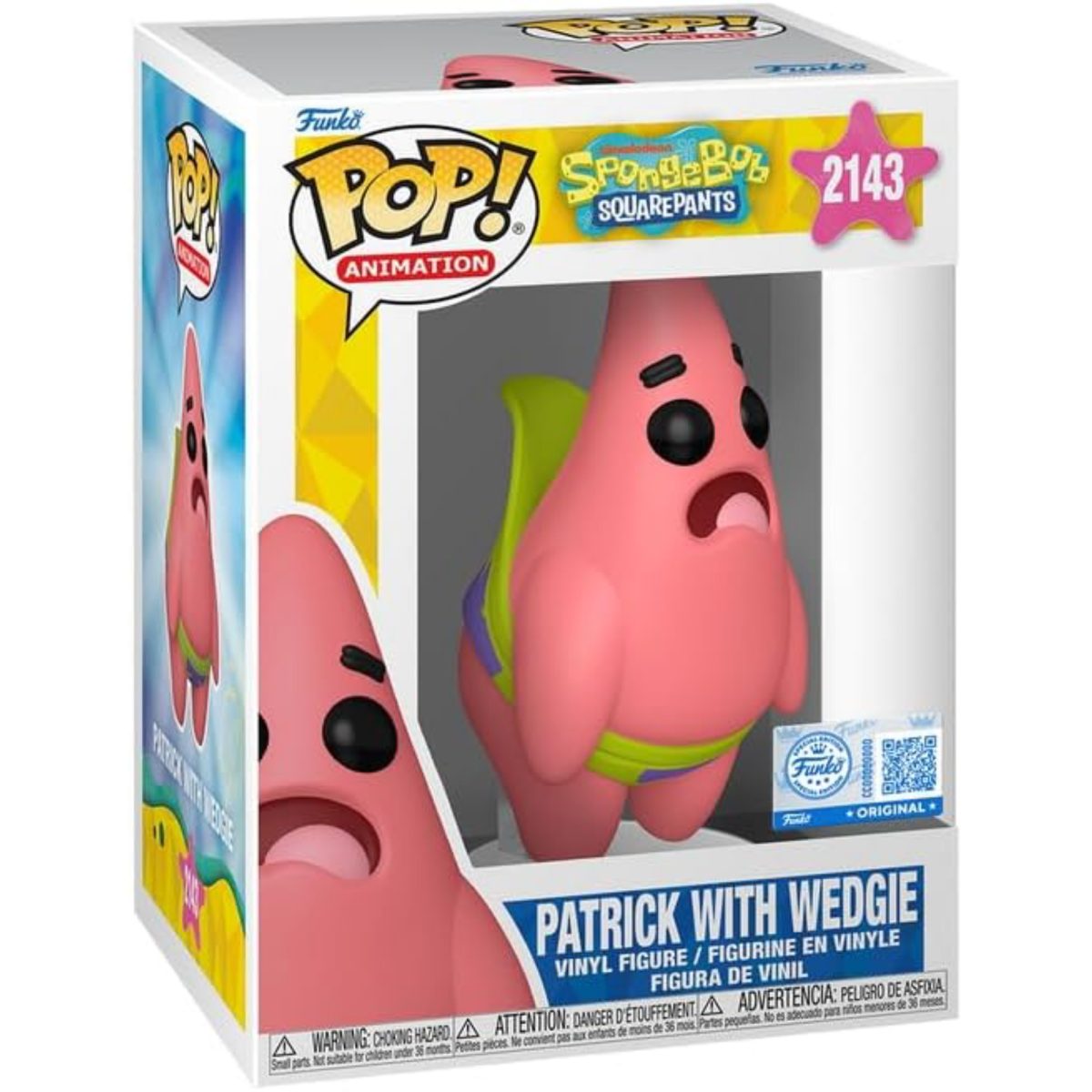 SpongeBob Squarepants - Patrick with Wedgie (Special Edition) 2143 - Funko Pop! Vinyl Animation - Persona Toys