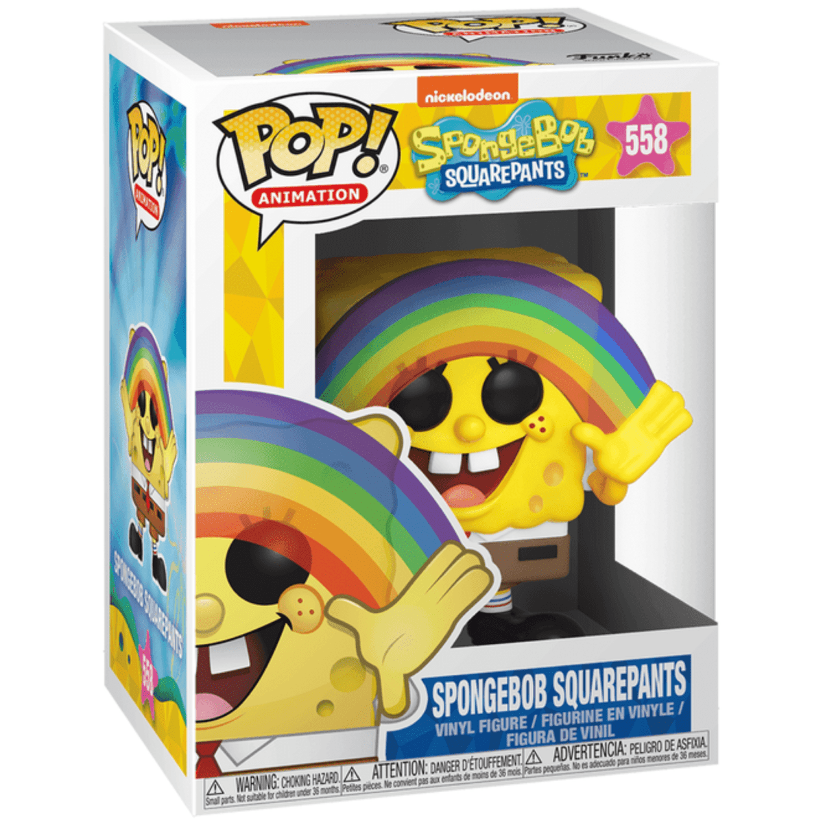 SpongeBob Squarepants - SpongeBob with Rainbow 558 - Funko Pop! Vinyl Animation - Persona Toys