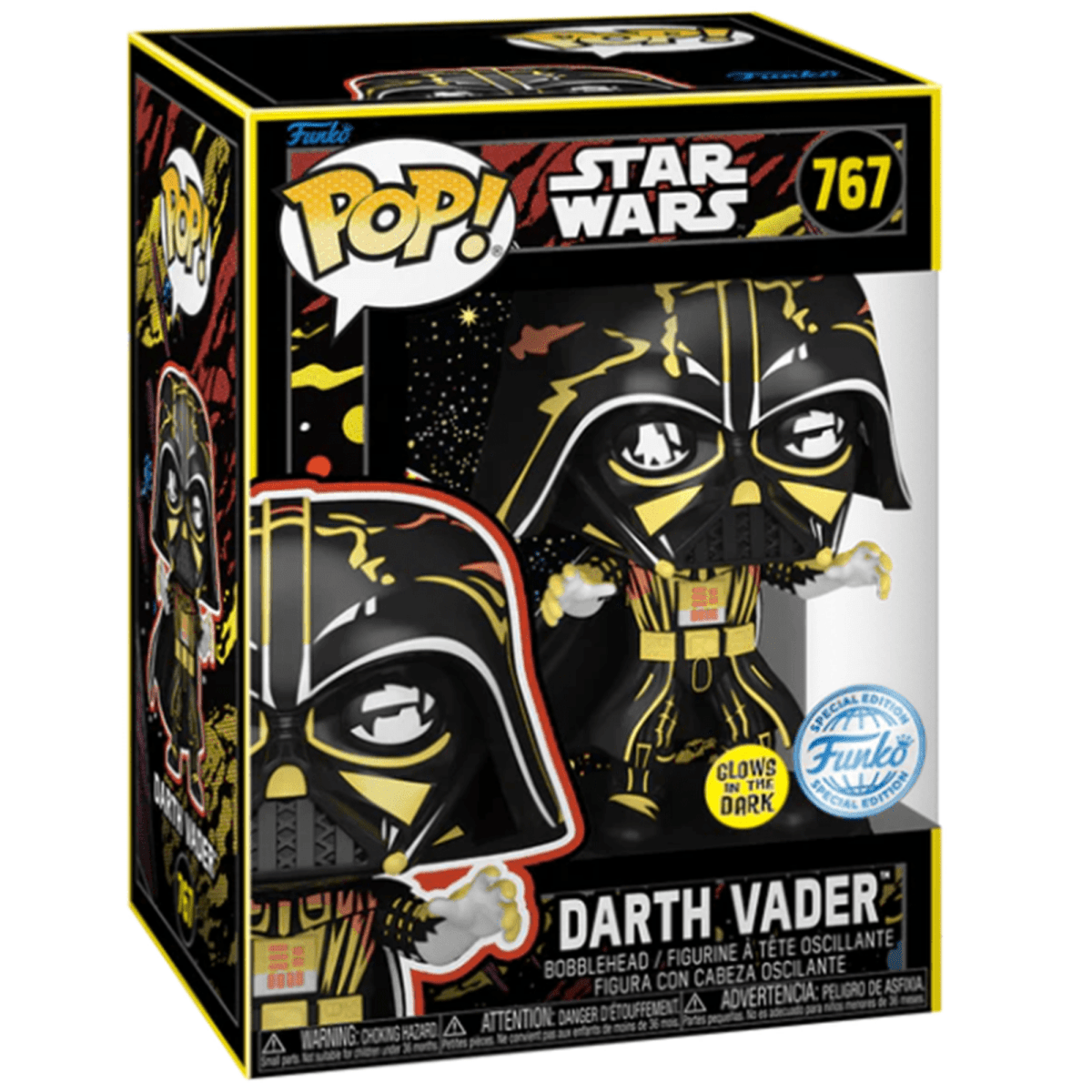 Star Wars - Darth Vader (Retro) (Glow Special Edition) 767 - Funko Pop! Vinyl Star Wars - Persona Toys