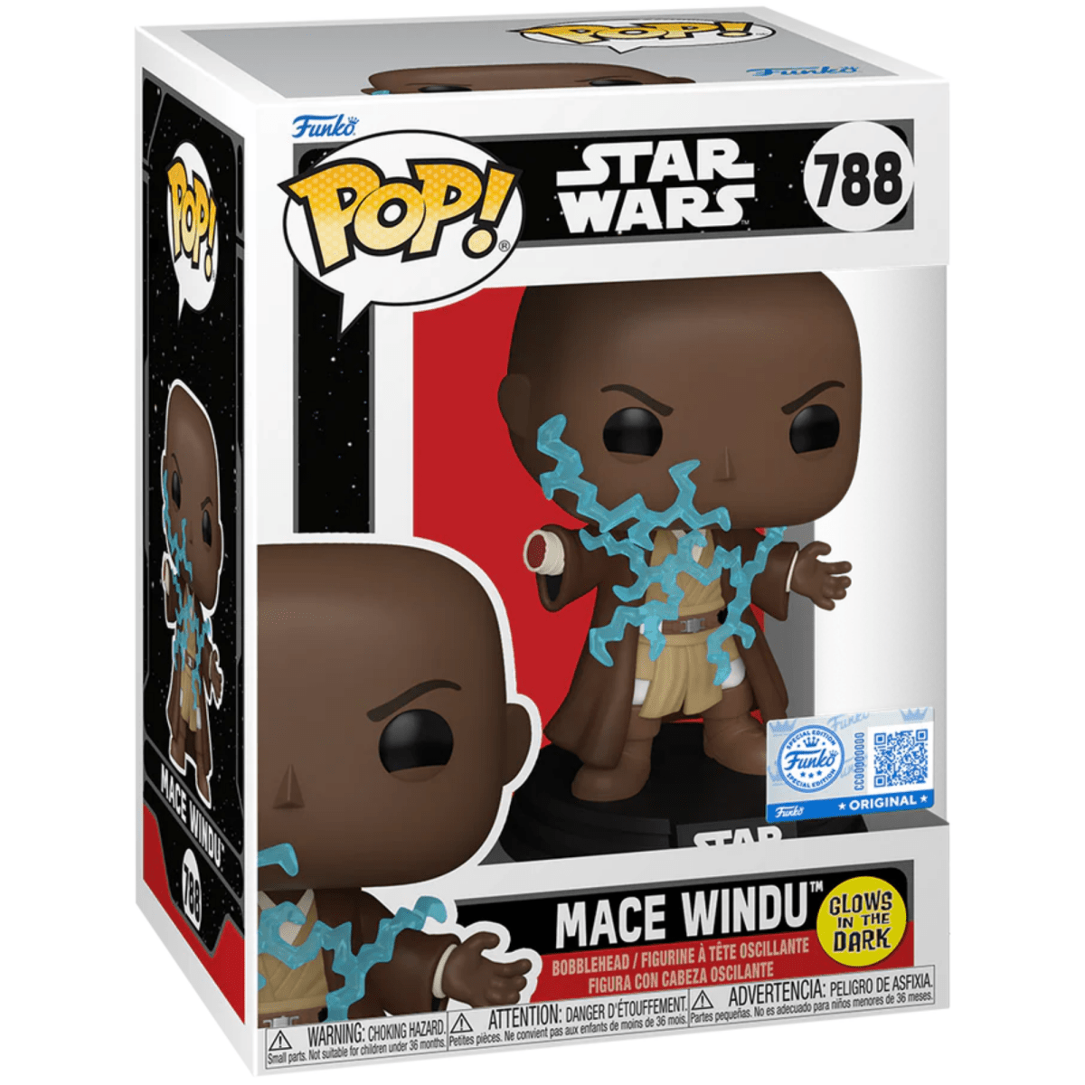 Star Wars - Mace Windu (Glow Special Edition) 788 - Funko Pop! Vinyl Star Wars - Persona Toys