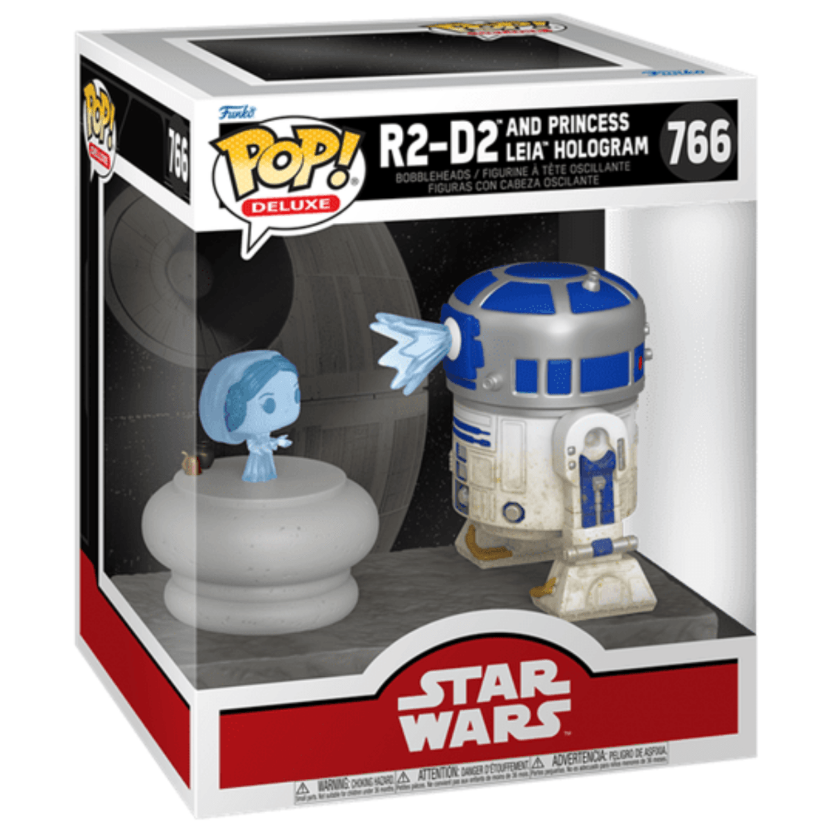 Star Wars - R2 - D2 and Princess Leia Hologram 766 - Funko Pop! Deluxe Vinyl Star Wars - Persona Toys