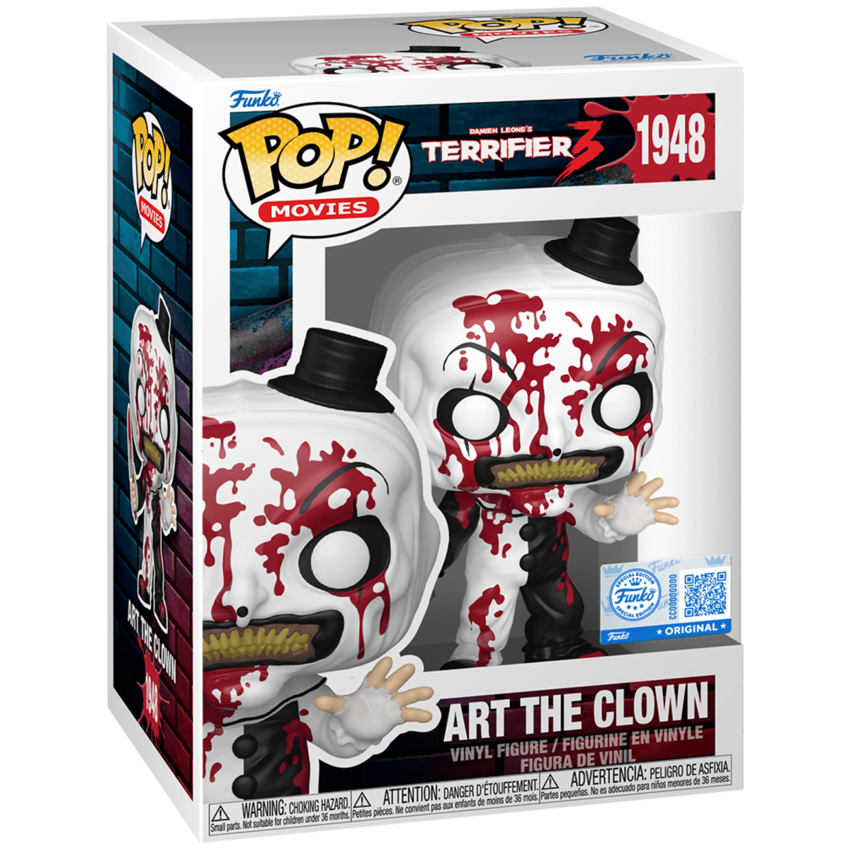 Terrifier 3 - Art the Clown with Knife (Bloody) (Special Edition) 1948 - Funko Pop! Vinyl Movies - Persona Toys