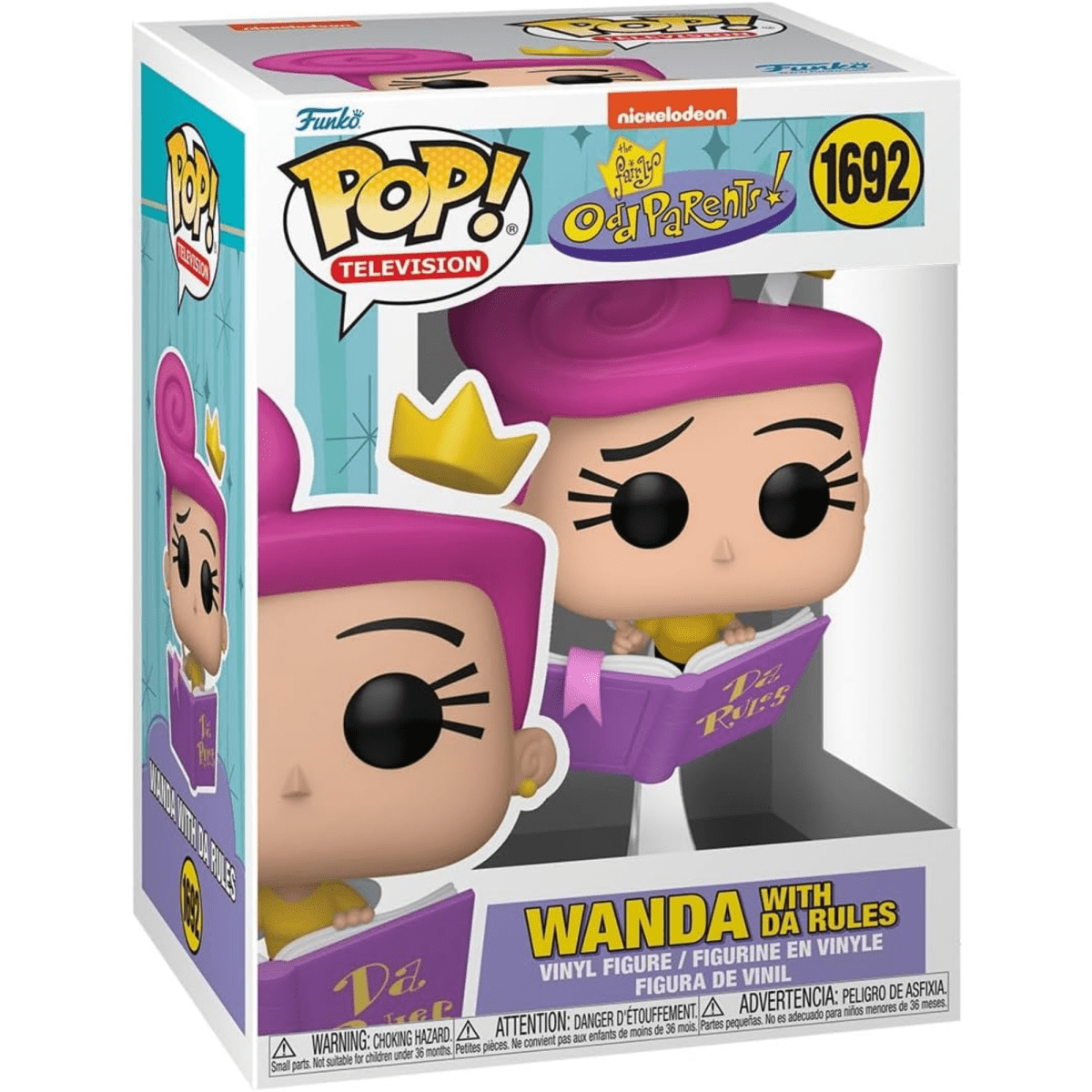 The Fairly Odd Parents - Wanda with Da Rules 1692 - Funko Pop! Vinyl Animation - Persona Toys