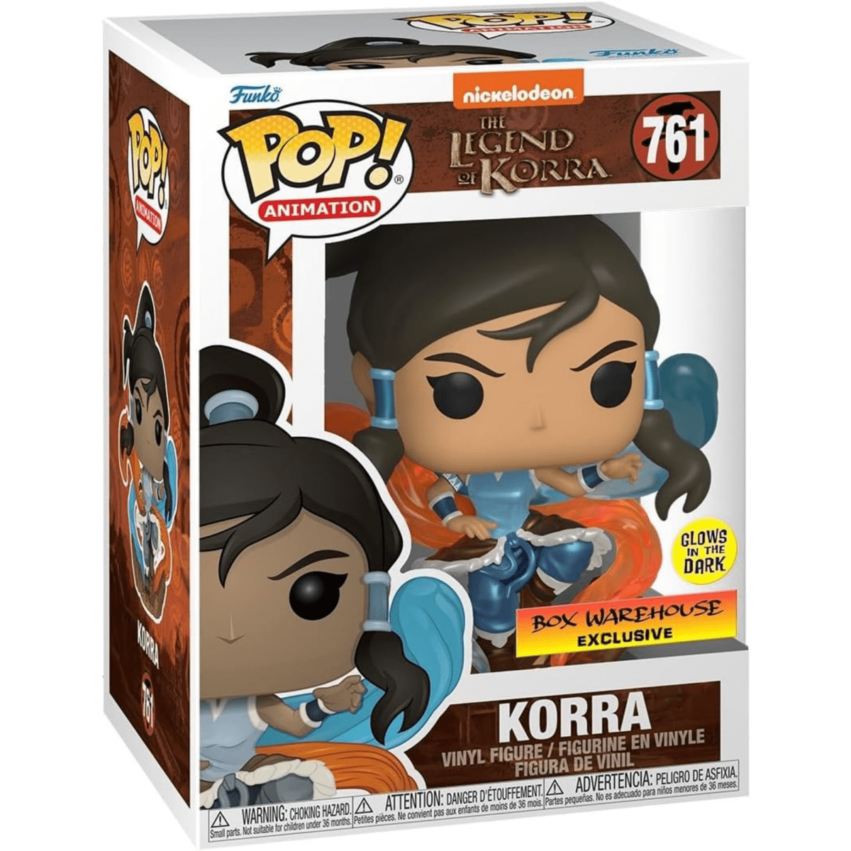 The Legend of Korra - Korra (Box Warehouse Glow Exclusive) 761 - Funko Pop! Vinyl Anime - Persona Toys
