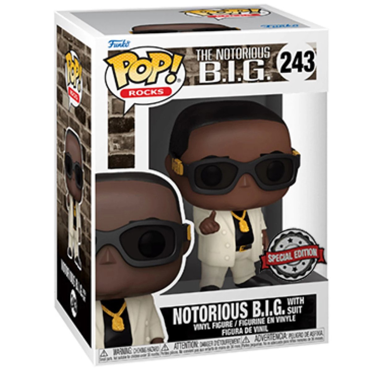 The Notorious B.I.G. - Notorious B.I.G. with Suit (Special Edition) #243 - Funko Pop! Vinyl Rocks Rap - Persona Toys