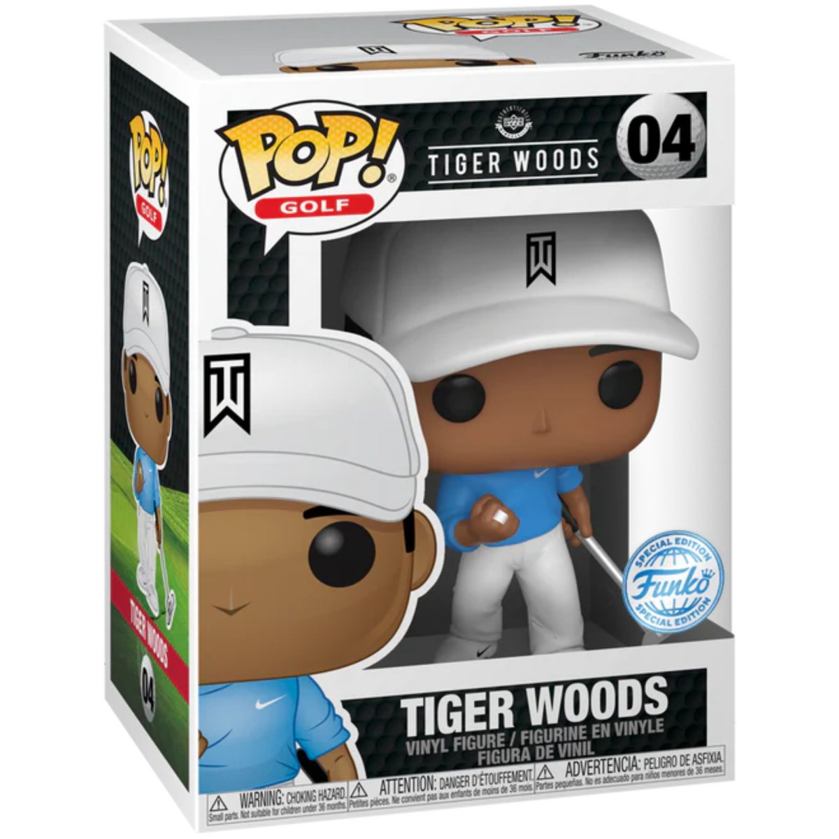 tiger woods blue golf shirt