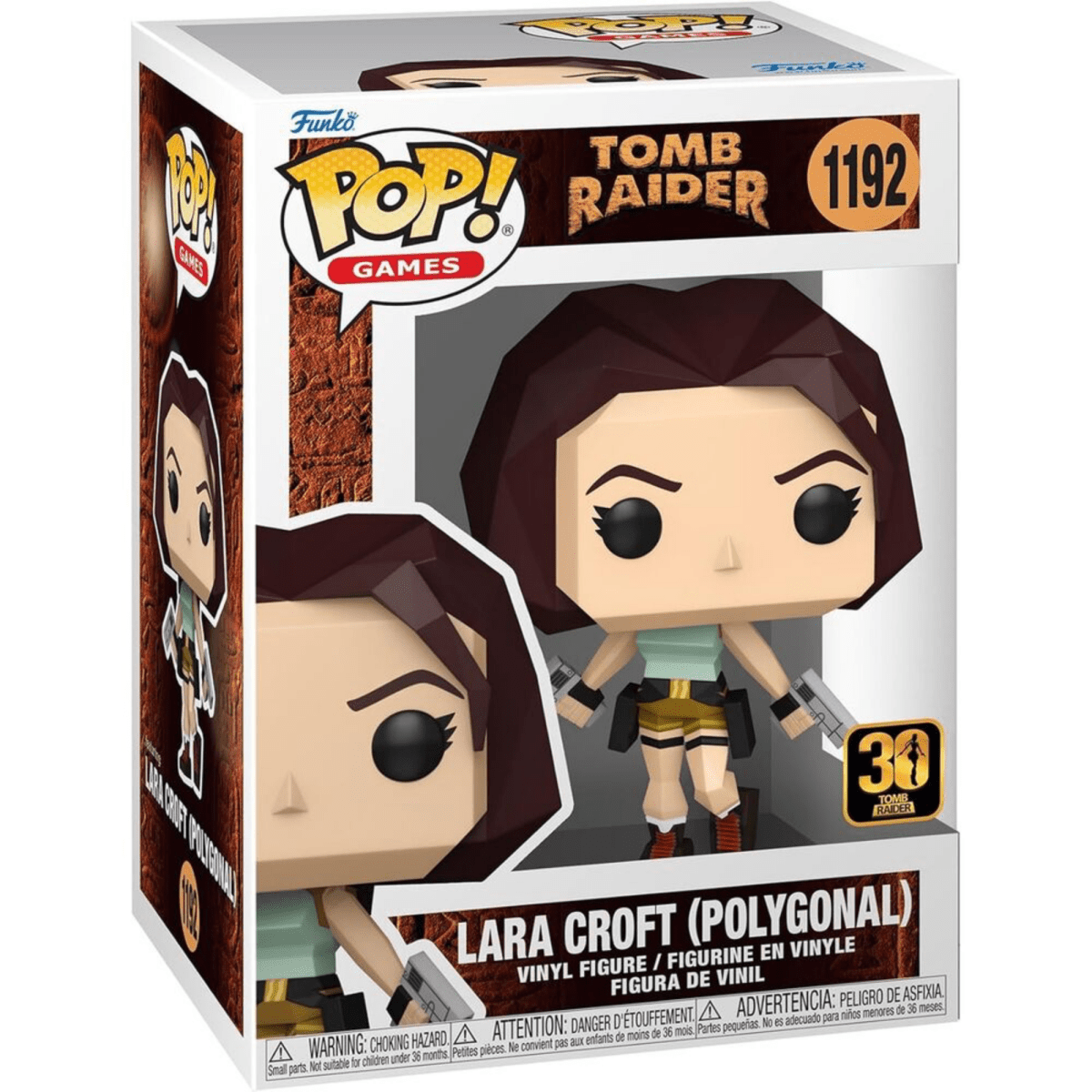 Tomb Raider - Lara Croft (Polygonal) 1192 - Funko Pop! Vinyl Games - Persona Toys