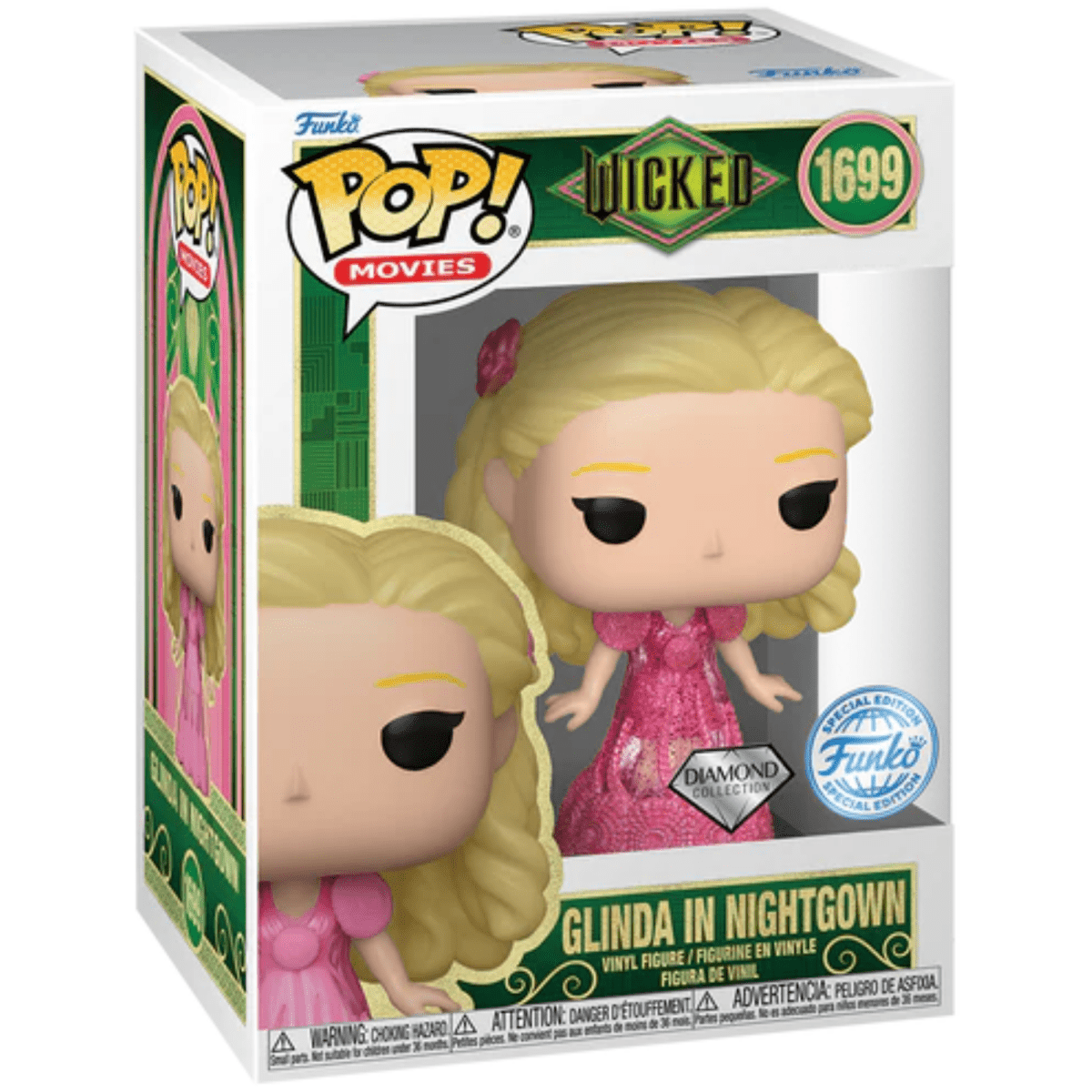 Wicked - Glinda in Nightgown (Diamond Special Edition) #1699 - Funko Pop! Vinyl Movies - Persona Toys