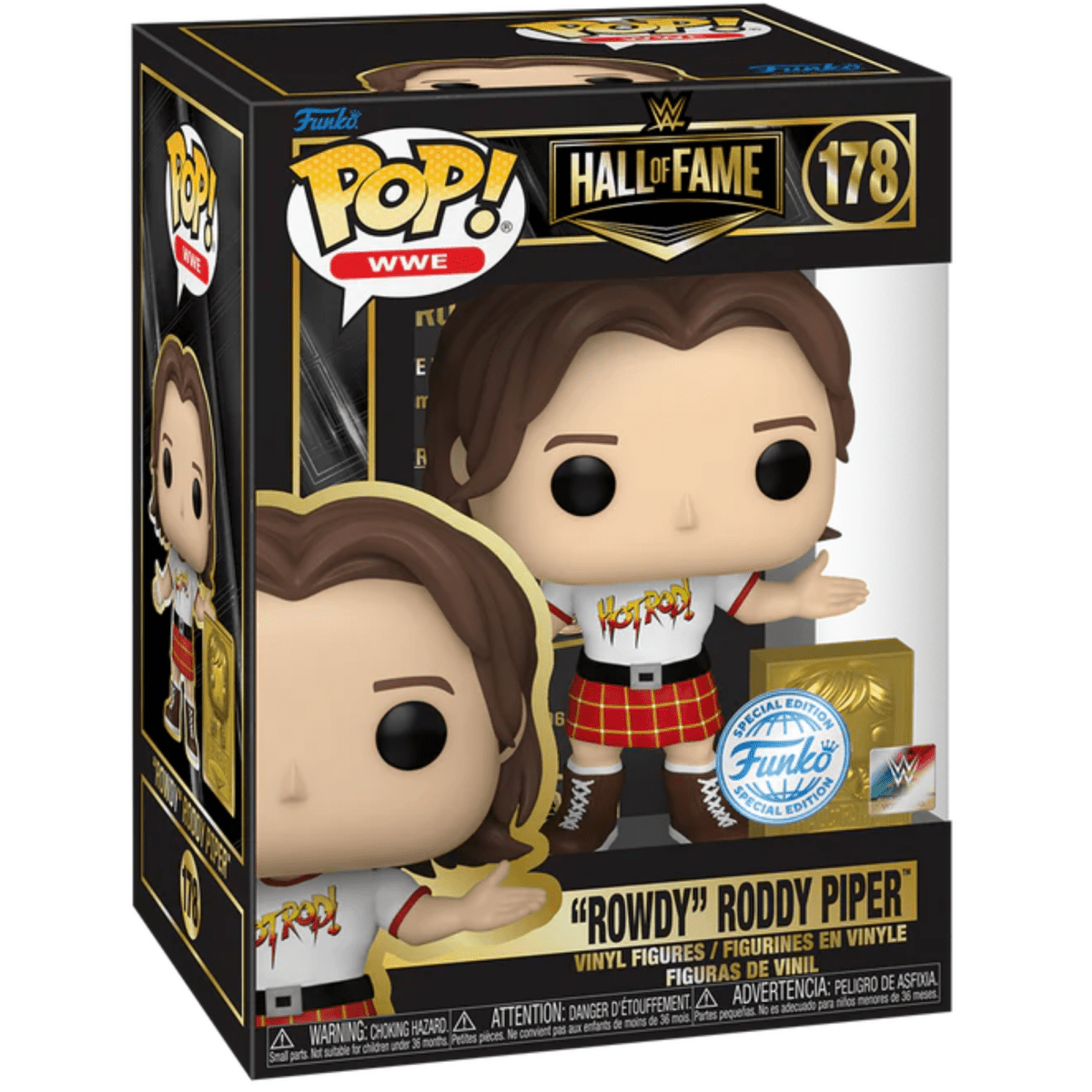 WWE Hall of Fame - Rowdy Roddy Piper (Special Edition) #178 - Funko Pop! Vinyl Icons - Persona Toys