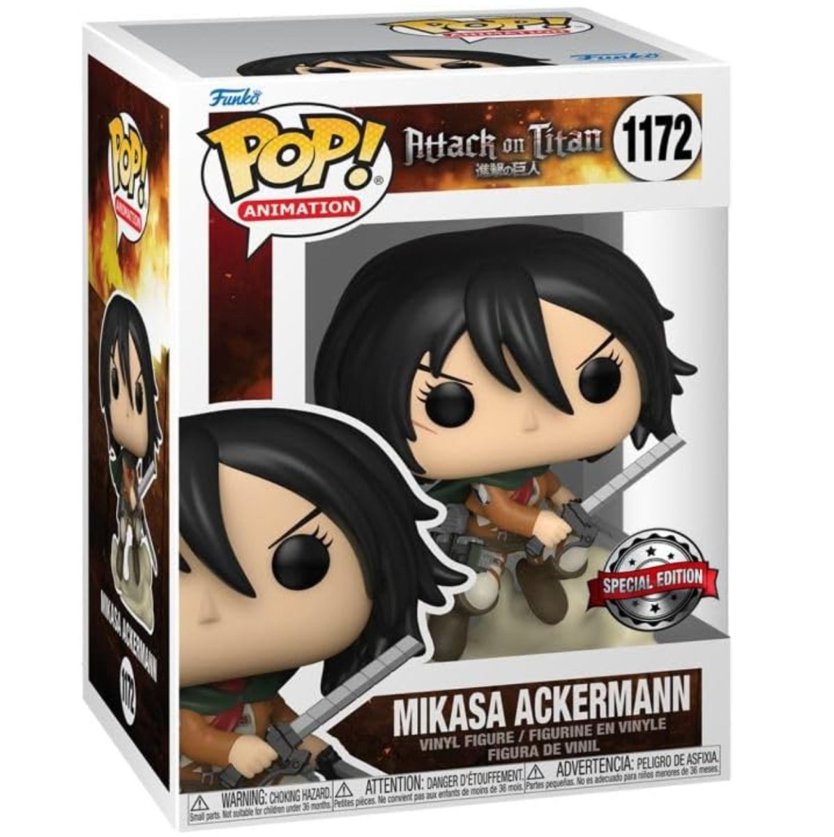 Attack on Titan - Mikasa Ackermann (Special Edition) #1172 - Funko Pop! Vinyl Anime - Persona Toys