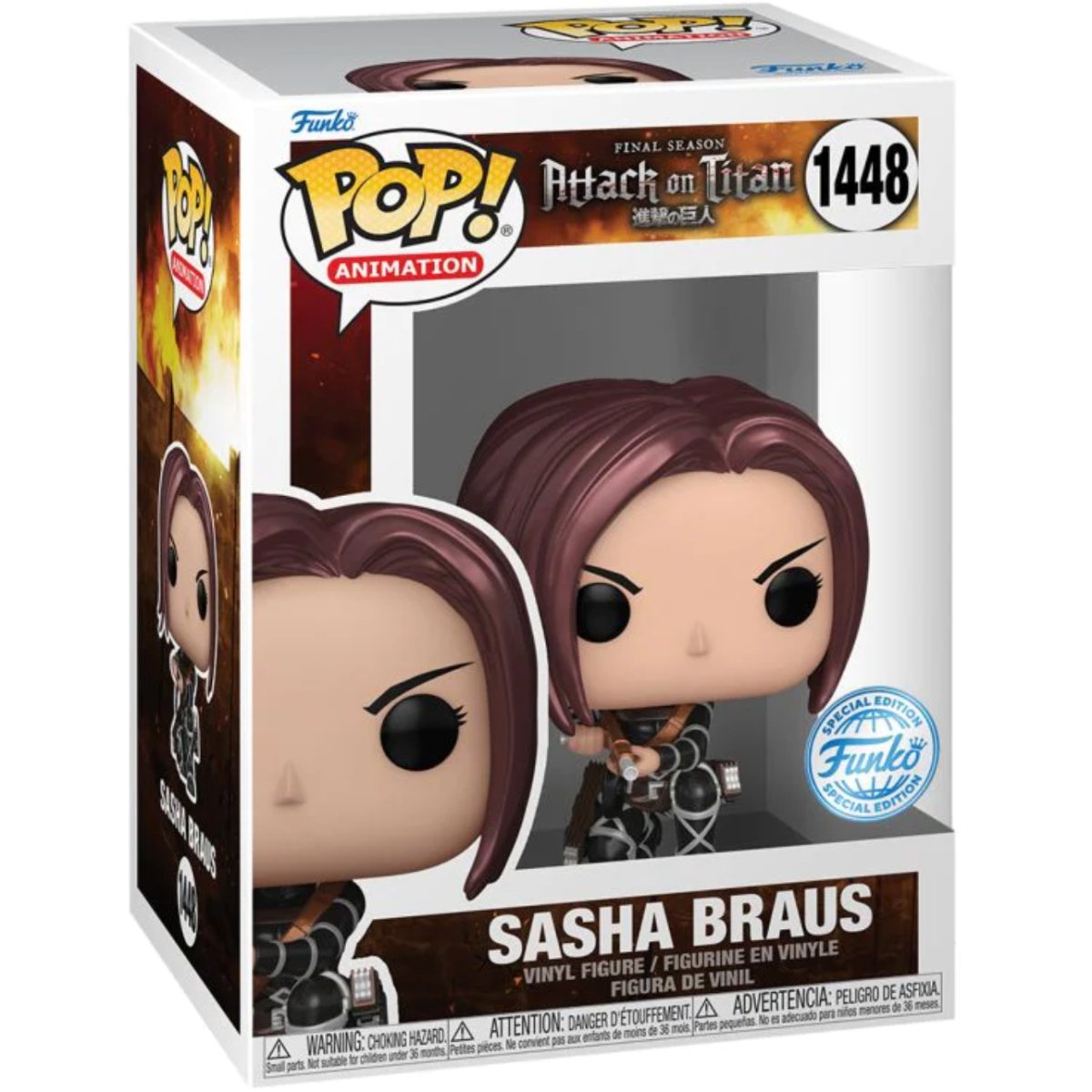 Attack on Titan - Sasha Braus (Metallic Special Edition) #1448 - Funko Pop! Vinyl Anime - Persona Toys