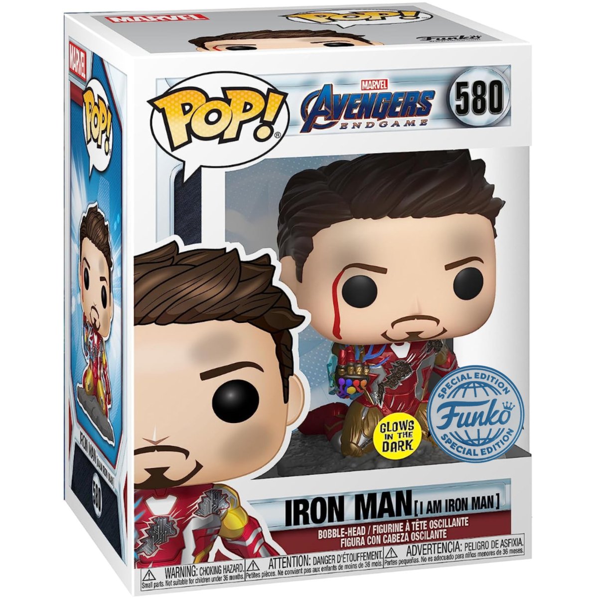Avengers Endgame - Iron Man [I Am Iron Man] (GITD Special Edition) #580 - Funko Pop! Vinyl Marvel - Persona Toys