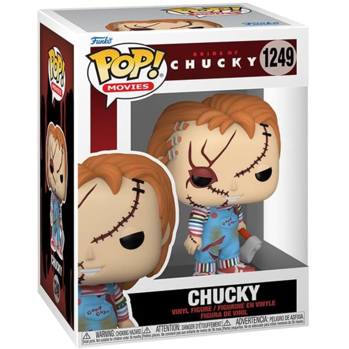 Bride of Chucky - Chucky [Scarred] #1249 - Funko Pop! Vinyl Movies - Persona Toys