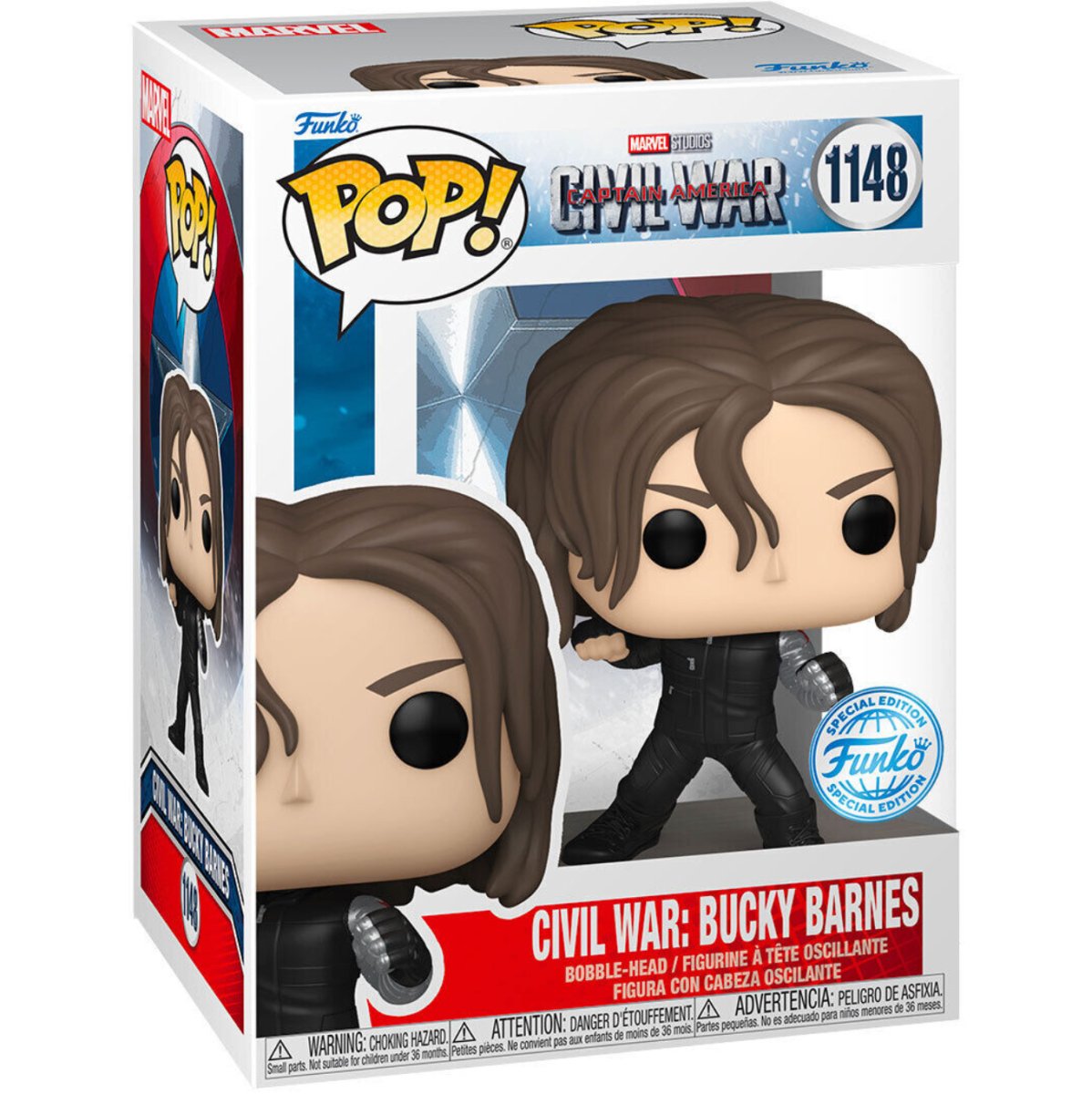 Captain America Civil War - Civil War: Bucky Barnes (Special Edition) #1148 - Funko Pop! Vinyl Marvel - Persona Toys