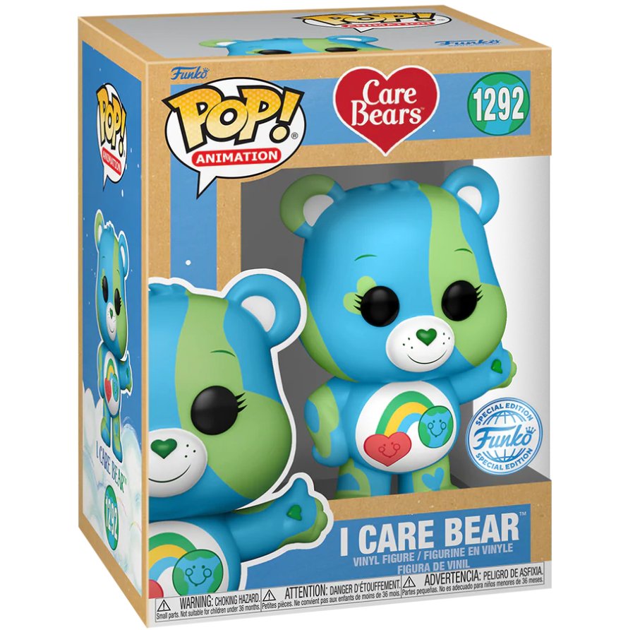 Care Bears - I Care Bear [Earth Day] (Special Edition) #1292 - Funko Pop! Vinyl Animation - Persona Toys