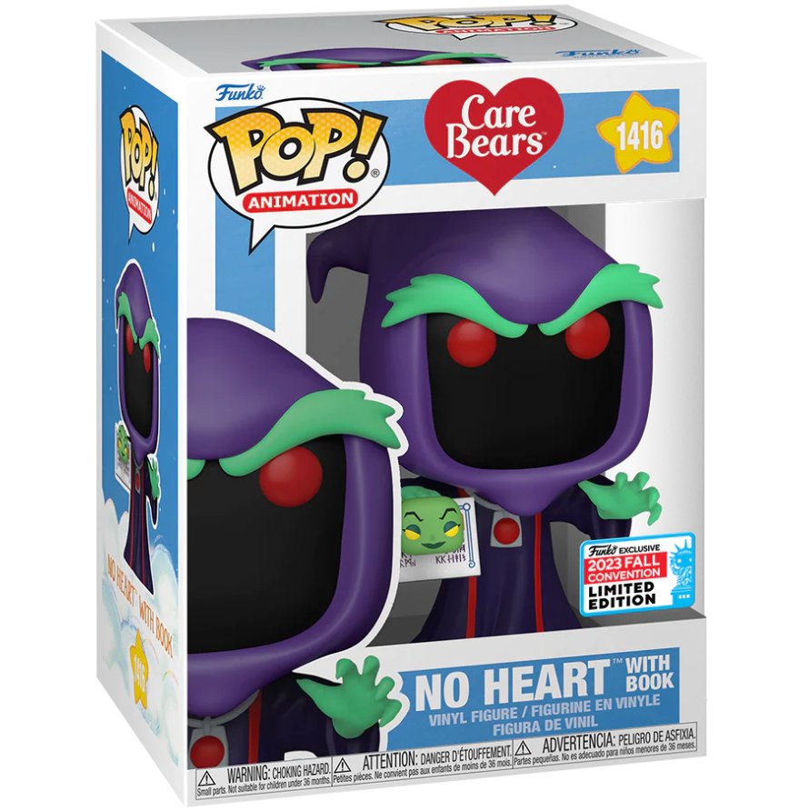 Care Bears - No Heart with Book (2023 Fall Convention Limited Edition) #1416 - Funko Pop! Vinyl Animation - Persona Toys