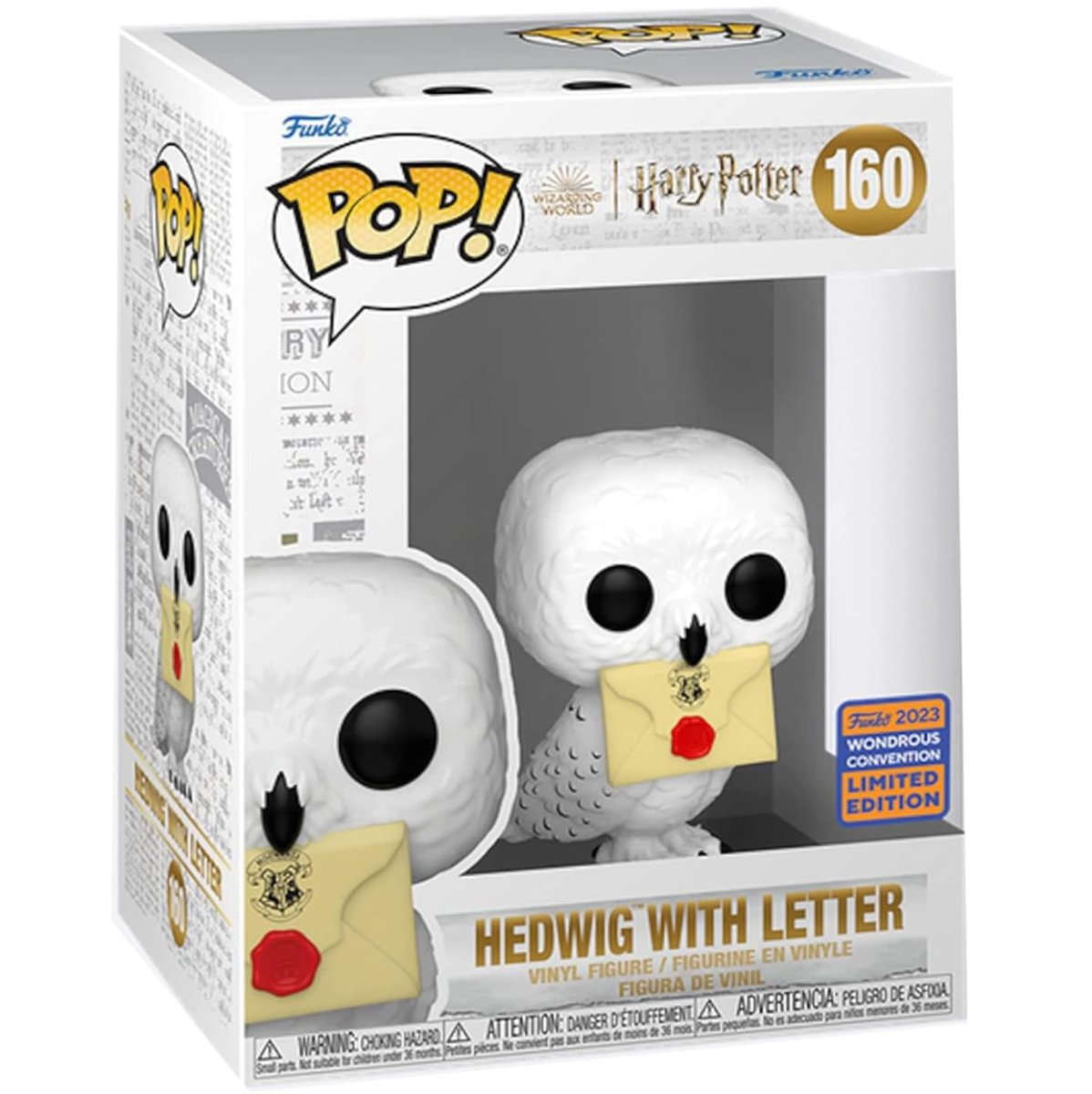 Harry Potter - Hedwig with Letter (2023 Wondrous Convention Limited Edition) #160 - Funko Pop! Vinyl Movies - Persona Toys