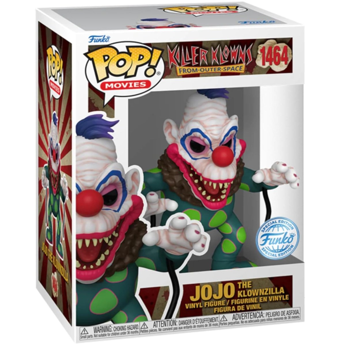 Killer Klowns from Outer Space - JoJo The Klownzilla (Special Edition) #1464 - Funko Pop! Vinyl Movies - Persona Toys