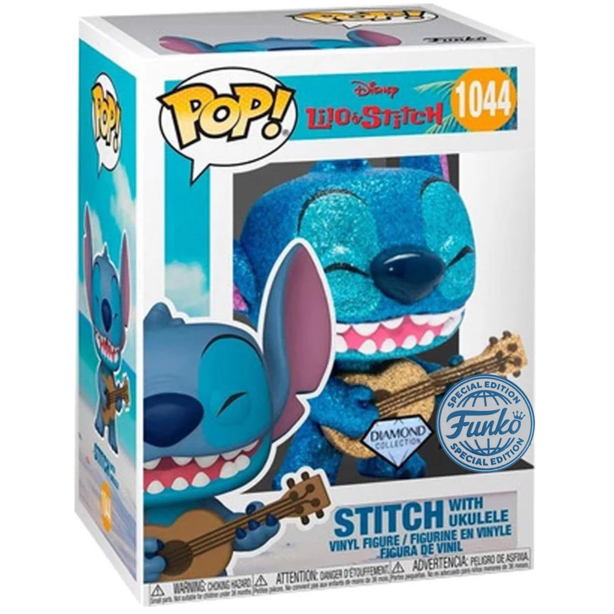 Lilo & Stitch - Stitch with Ukulele (Diamond Special Edition) #1044 - Funko Pop! Vinyl Disney - Persona Toys