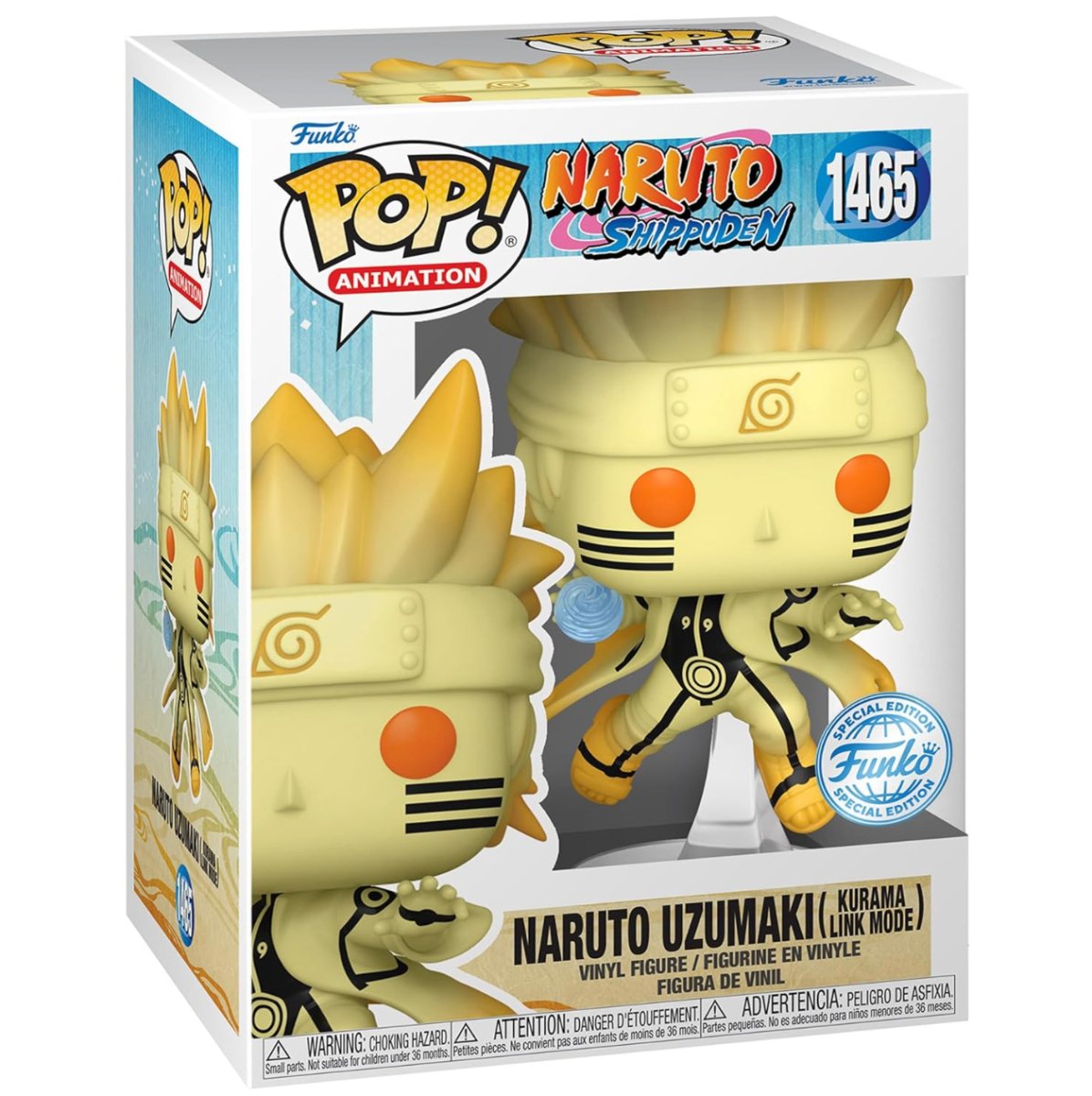 Naruto Shippuden - Naruto Uzumaki (Kurama Link Mode) (Special Edition) #1465 - Funko Pop! Vinyl Anime - Persona Toys