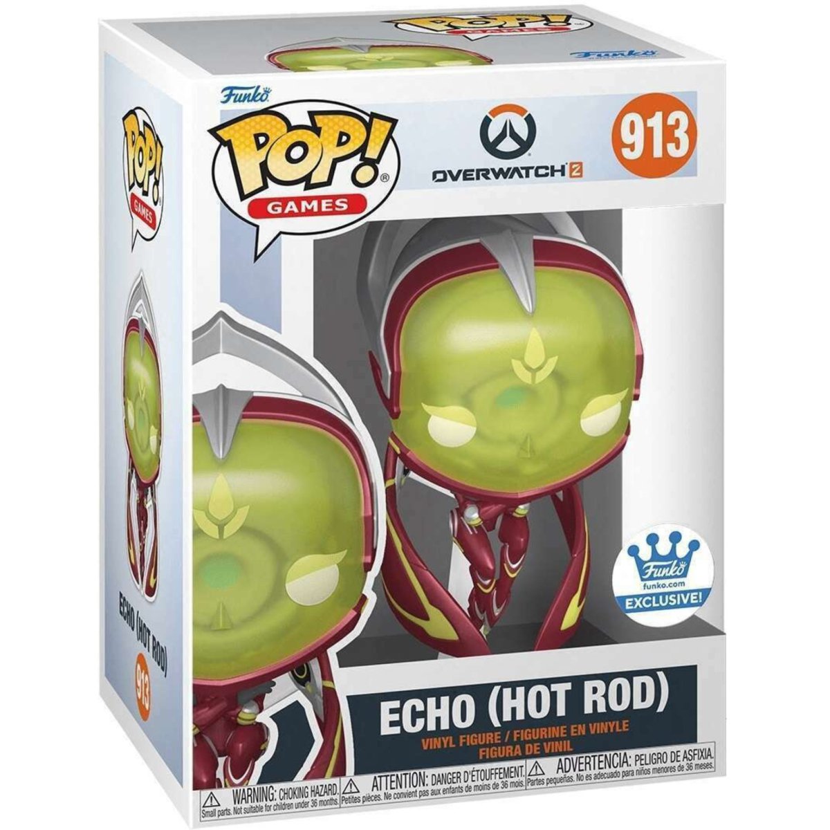 Overwatch 2 - Echo (Hot Rod) (Funko Shop Exclusive) #913 - Funko Pop! Vinyl Games - Persona Toys