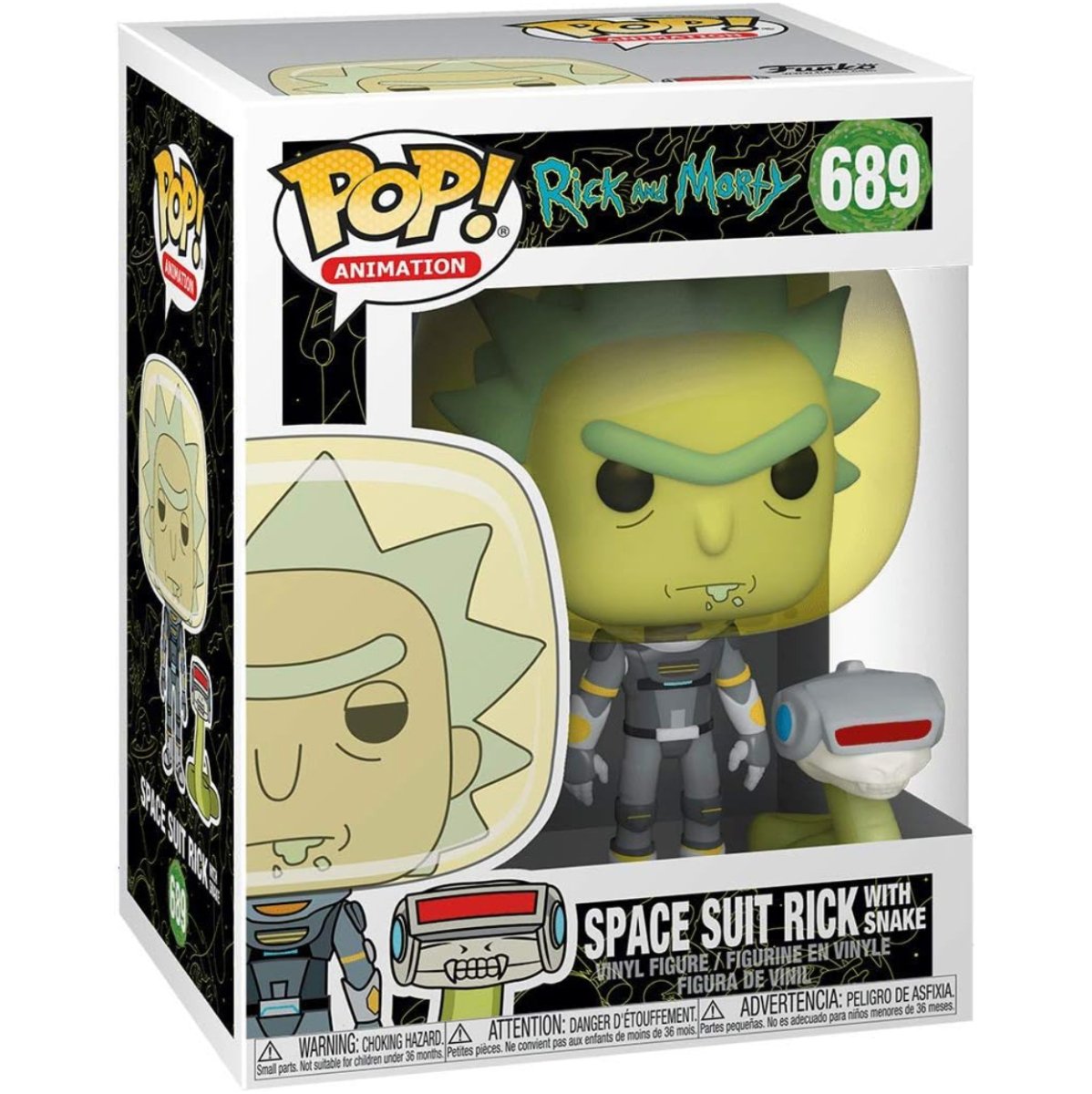 Rick & Morty - Space Suit Rick with Snake #689 - Funko Pop! Vinyl Animation - Persona Toys