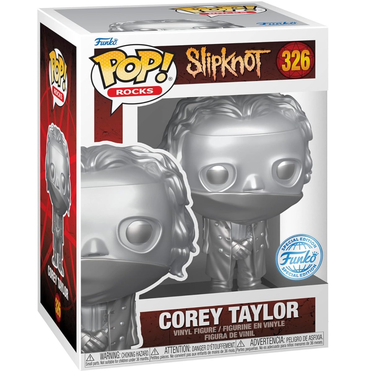 Slipknot - Corey Taylor [Platinum] (Special Edition) #326 - Funko Pop! Vinyl Rocks - Persona Toys