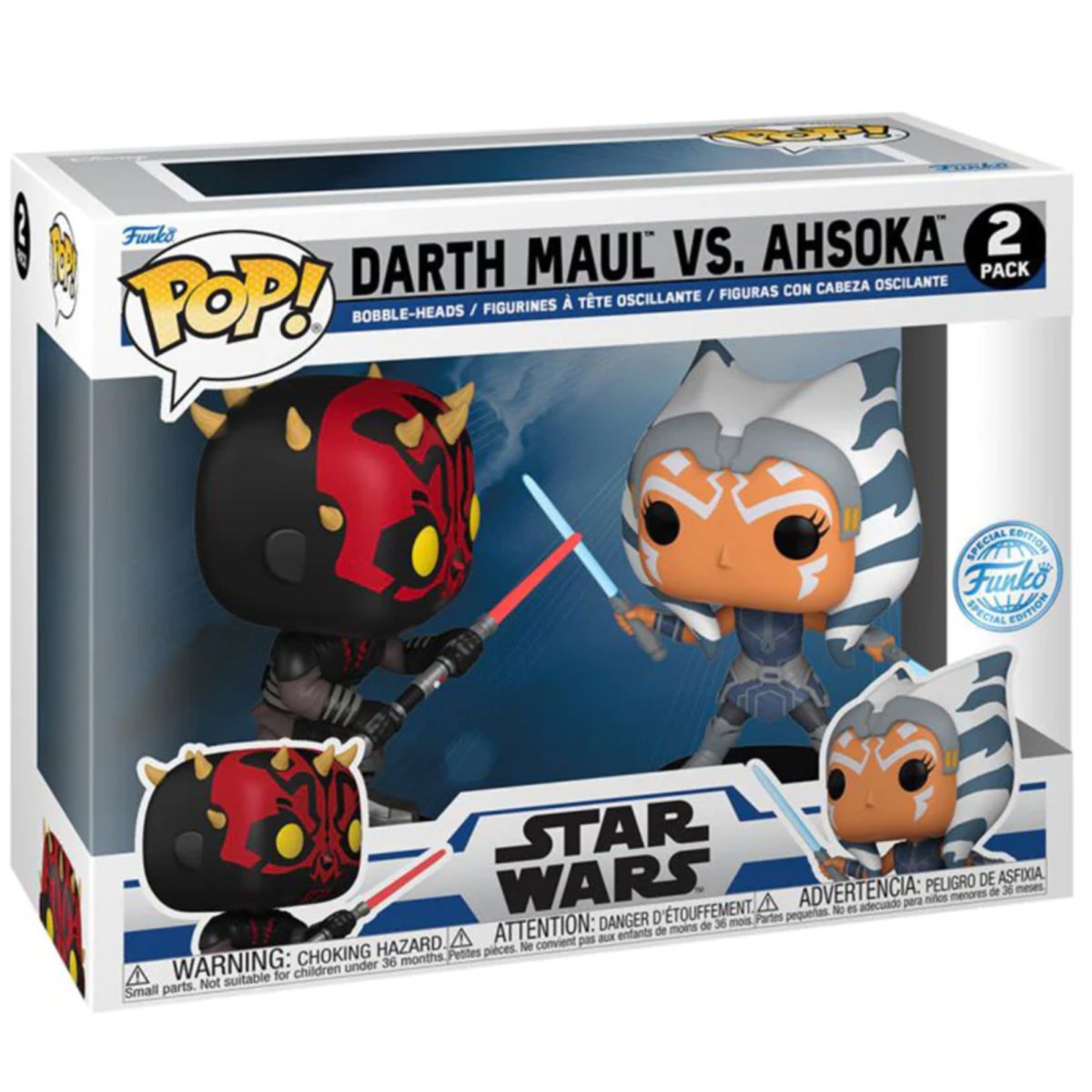 Star Wars - Darth Maul vs. Ahsoka (Special Edition) 2 Pack - Funko Pop! Vinyl Star Wars - Persona Toys