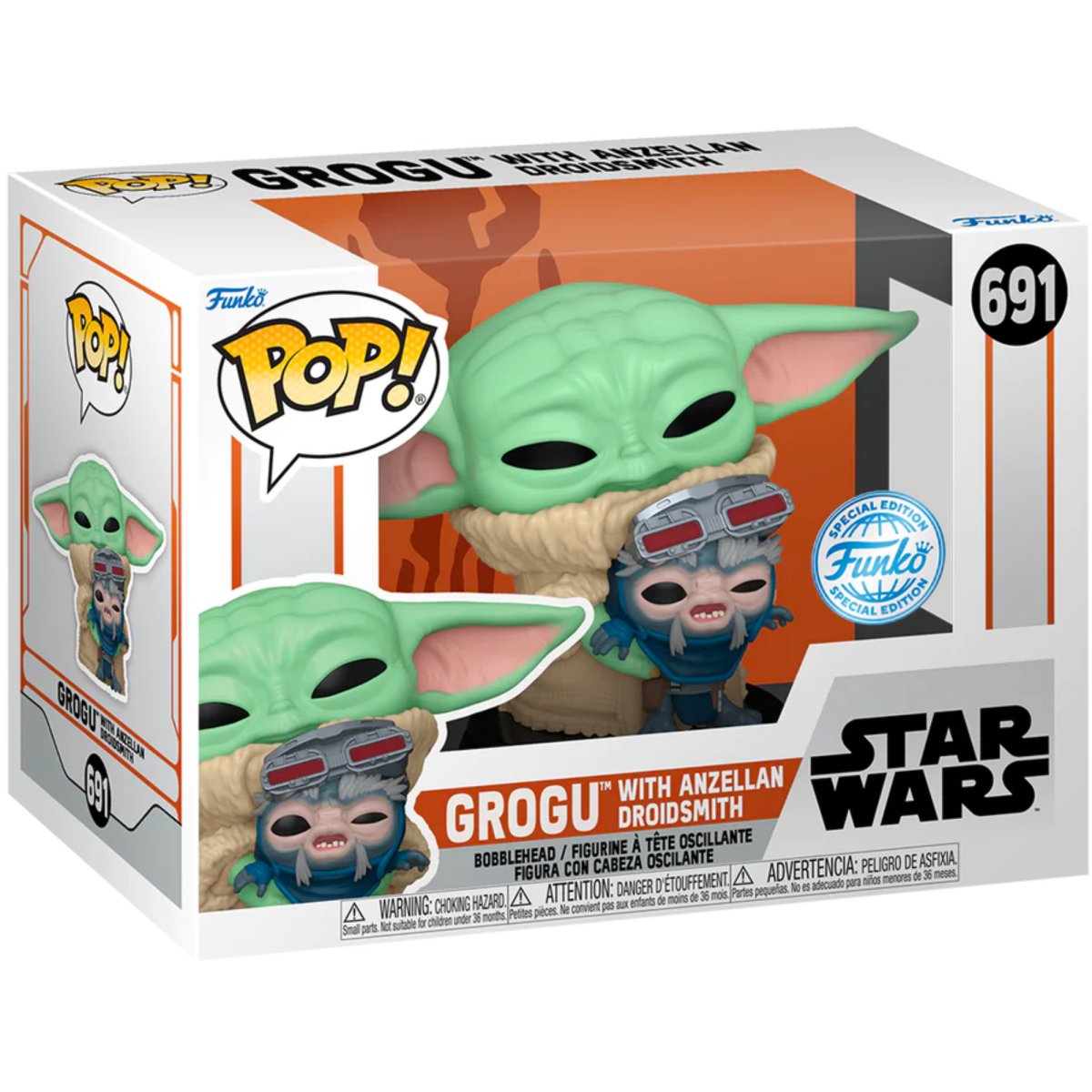 Star Wars - Grogu with Anzellan Droidsmith (Special Edition) #691 - Funko Pop! Vinyl Star Wars - Persona Toys