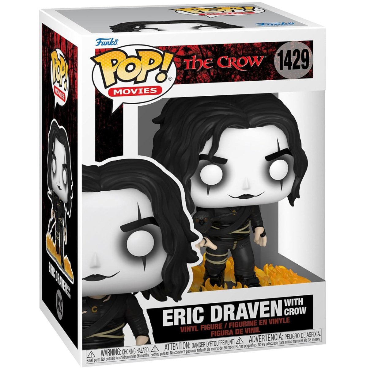 The Crow - Eric Draven with Crow [In Flames] #1429 - Funko Pop! Vinyl Movies - Persona Toys