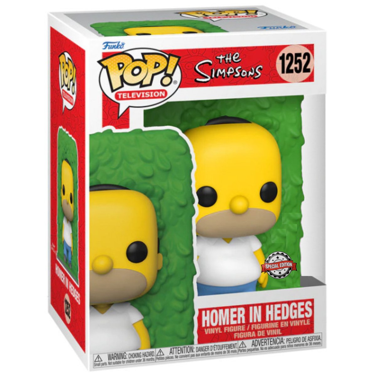 The Simpsons - Homer in Hedges (Special Edition) #1252 - Funko Pop! Vinyl Animation - Persona Toys