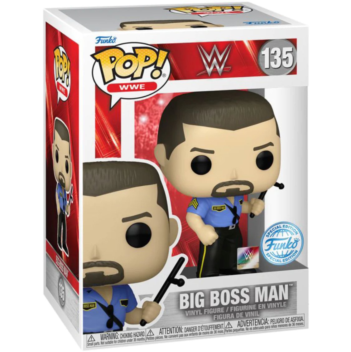 WWE - Big Boss Man (Special Edition) #135 - Funko Pop! Vinyl Icons - Persona Toys