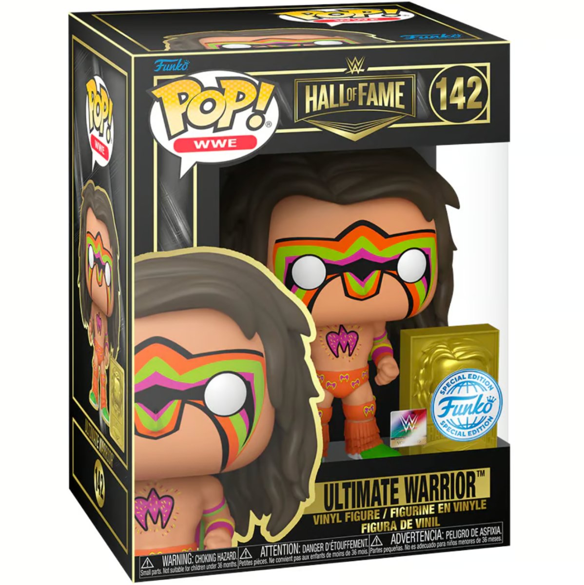 WWE Hall of Fame - Ultimate Warrior (Special Edition) #142 - Funko Pop! Vinyl Icons - Persona Toys