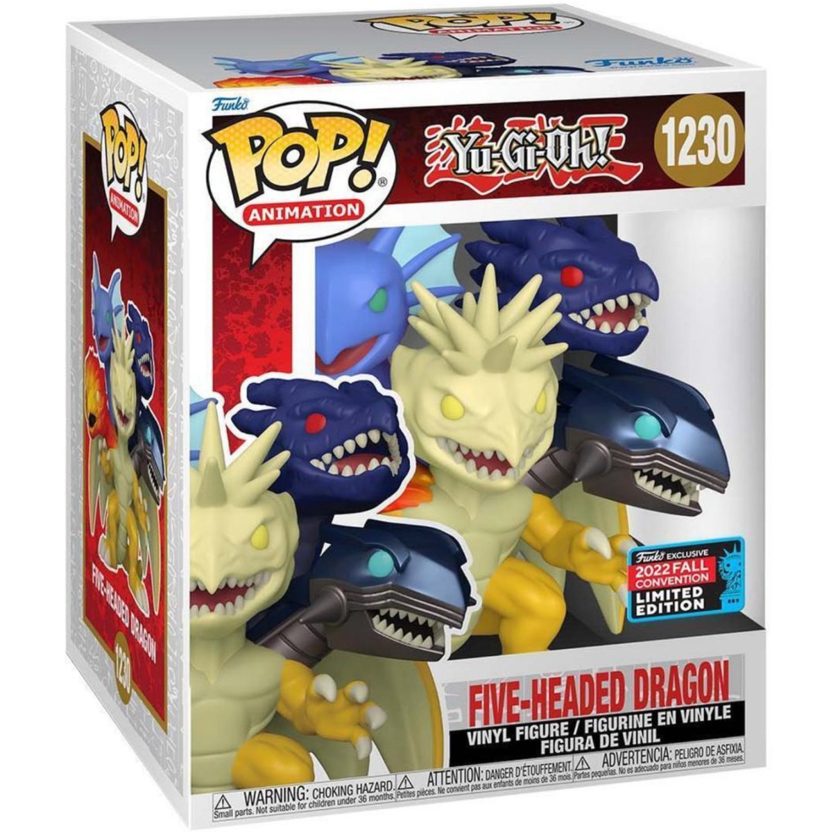 Yu-Gi-Oh! - 6" Five-Headed Dragon (2022 Fall Convention Limited Edition) #1230 - Funko Pop! Vinyl Anime - Persona Toys