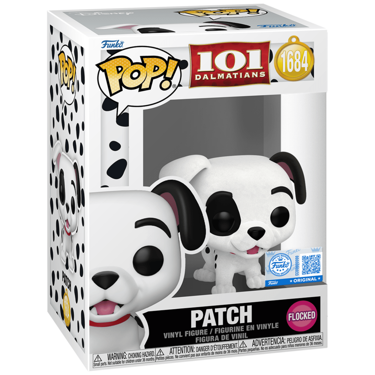 101 Dalmatians - Patch (Flocked Special Edition) 1684 - Funko Pop! Vinyl Disney - Persona Toys