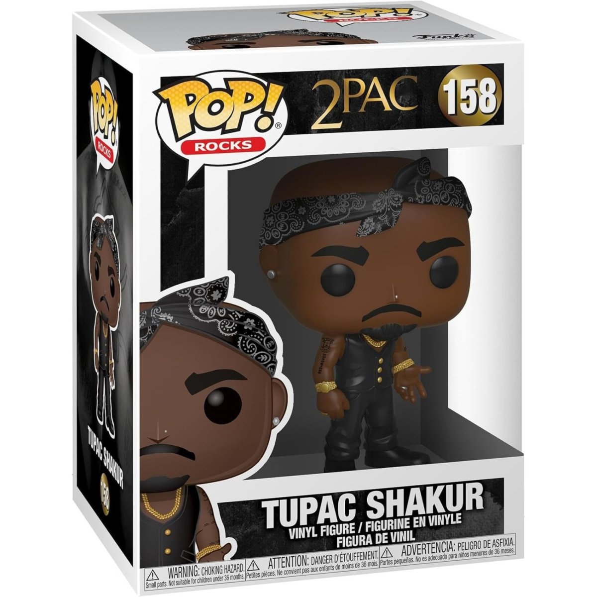 2 Pac - Tupac Shakur #158 - Funko Pop! Vinyl Rocks - Persona Toys