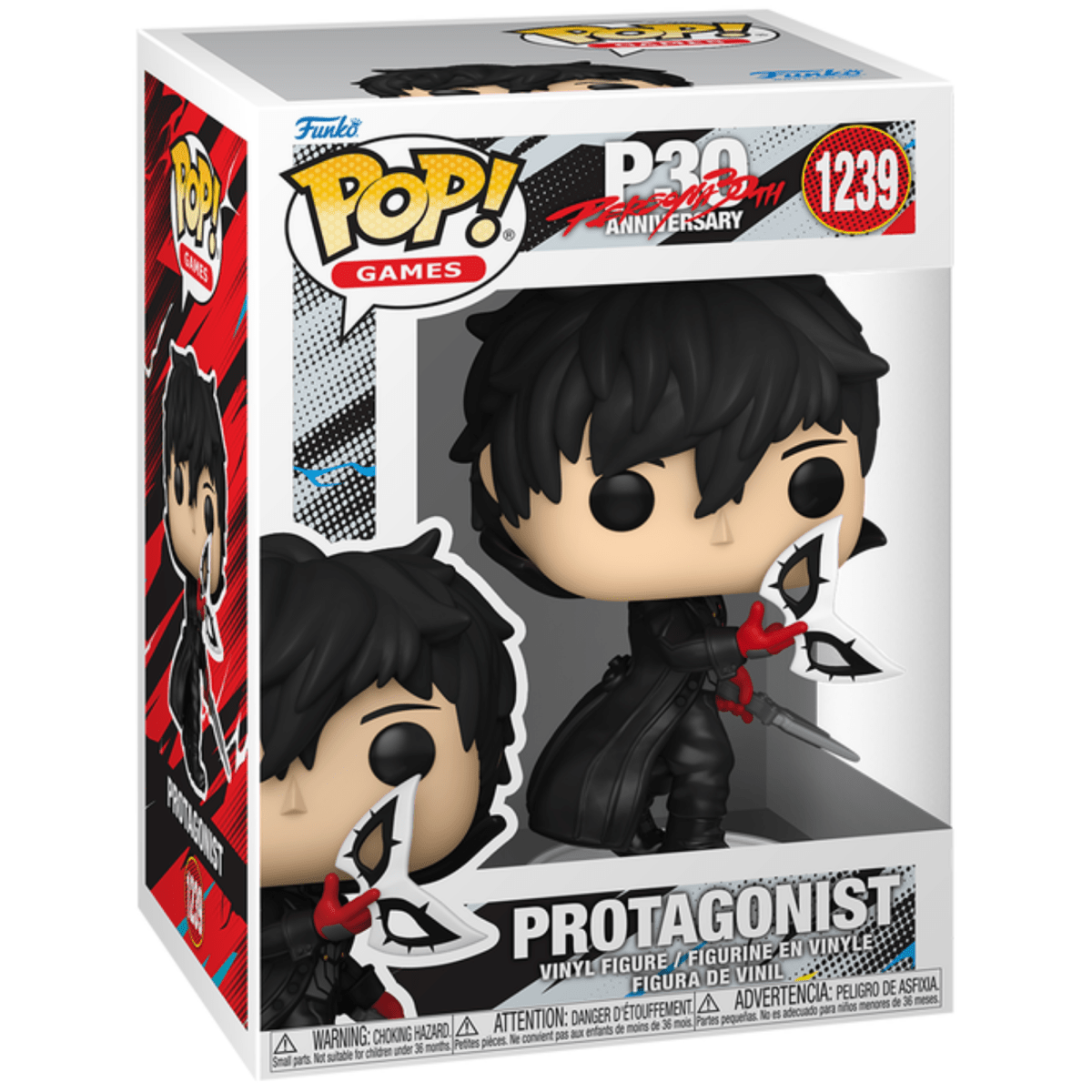 30th Anniversary Persona 5 - Protagonist 1239 - Funko Pop! Vinyl Games - Persona Toys