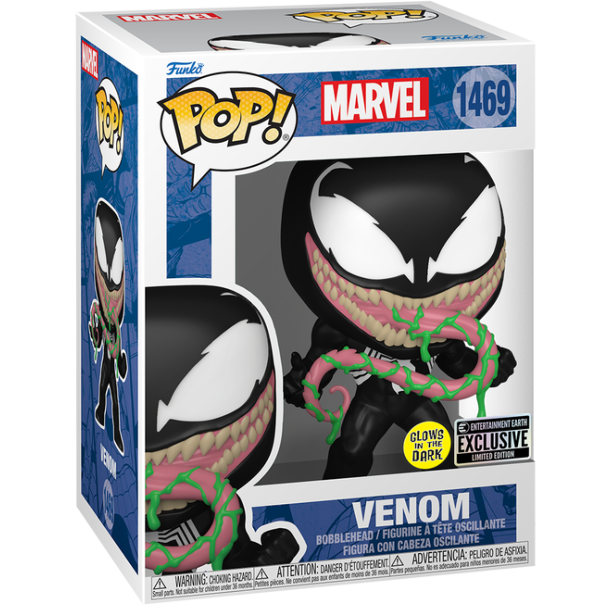 Marvel - Venom [with Ooze] (Glow Entertainment Earth Exclusive) #1469 - Funko Pop! Vinyl Marvel