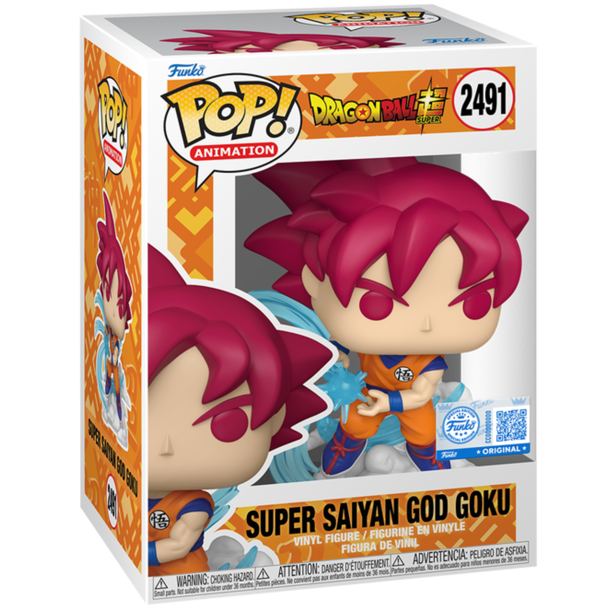 Dragon Ball Z Super - Super Saiyan God Goku [Kamehameha] (Special Edition) #2491 - Funko Pop! Vinyl Anime