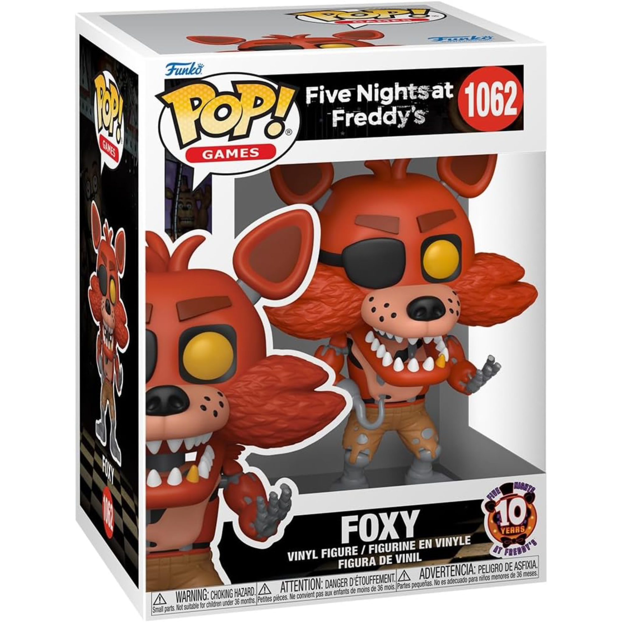 Five Nights at Freddy's 10th Anniversary - Foxy #1062 - Funko Pop! Vinyl Games