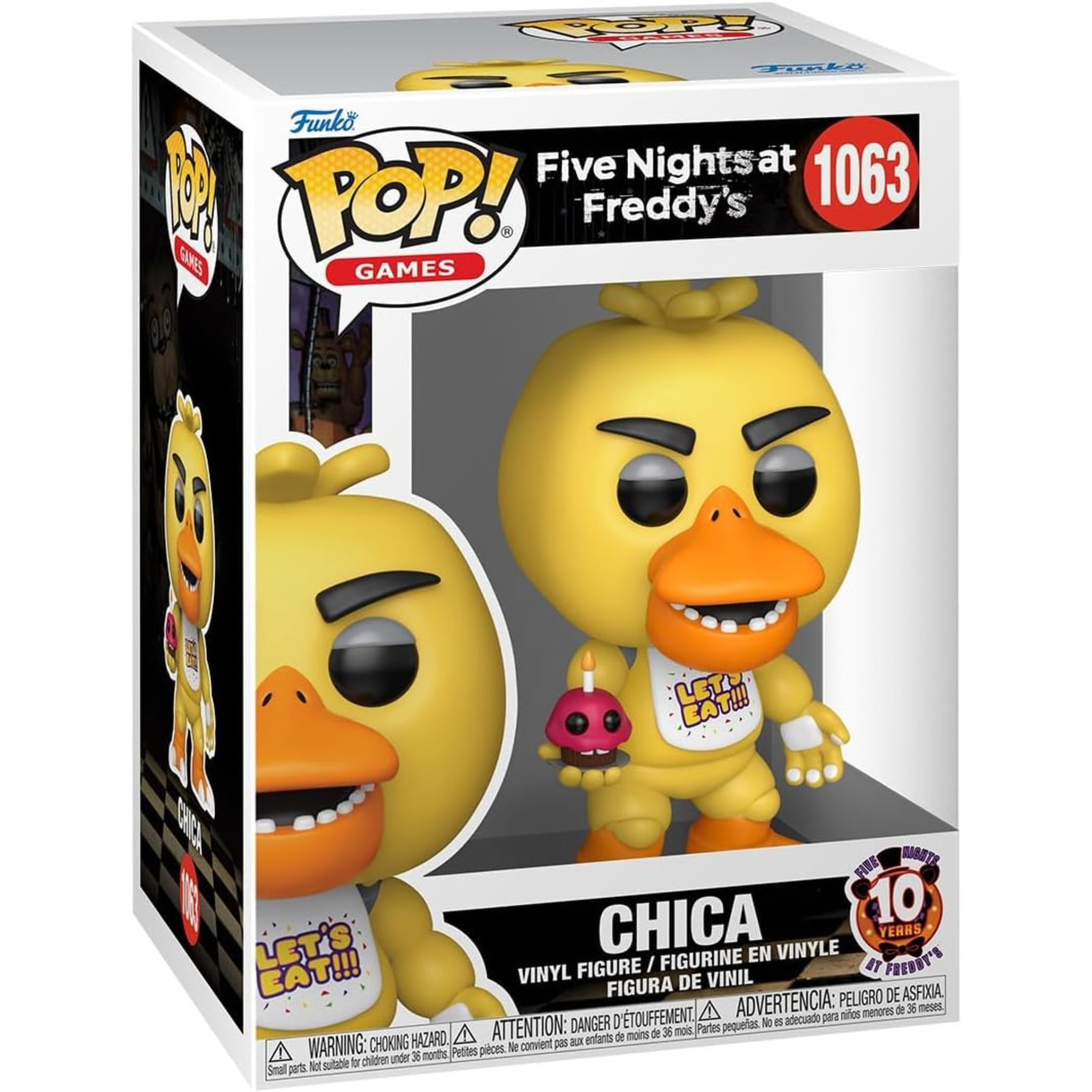 Five Nights at Freddy's 10th Anniversary - Chica #1063 - Funko Pop! Vinyl Games