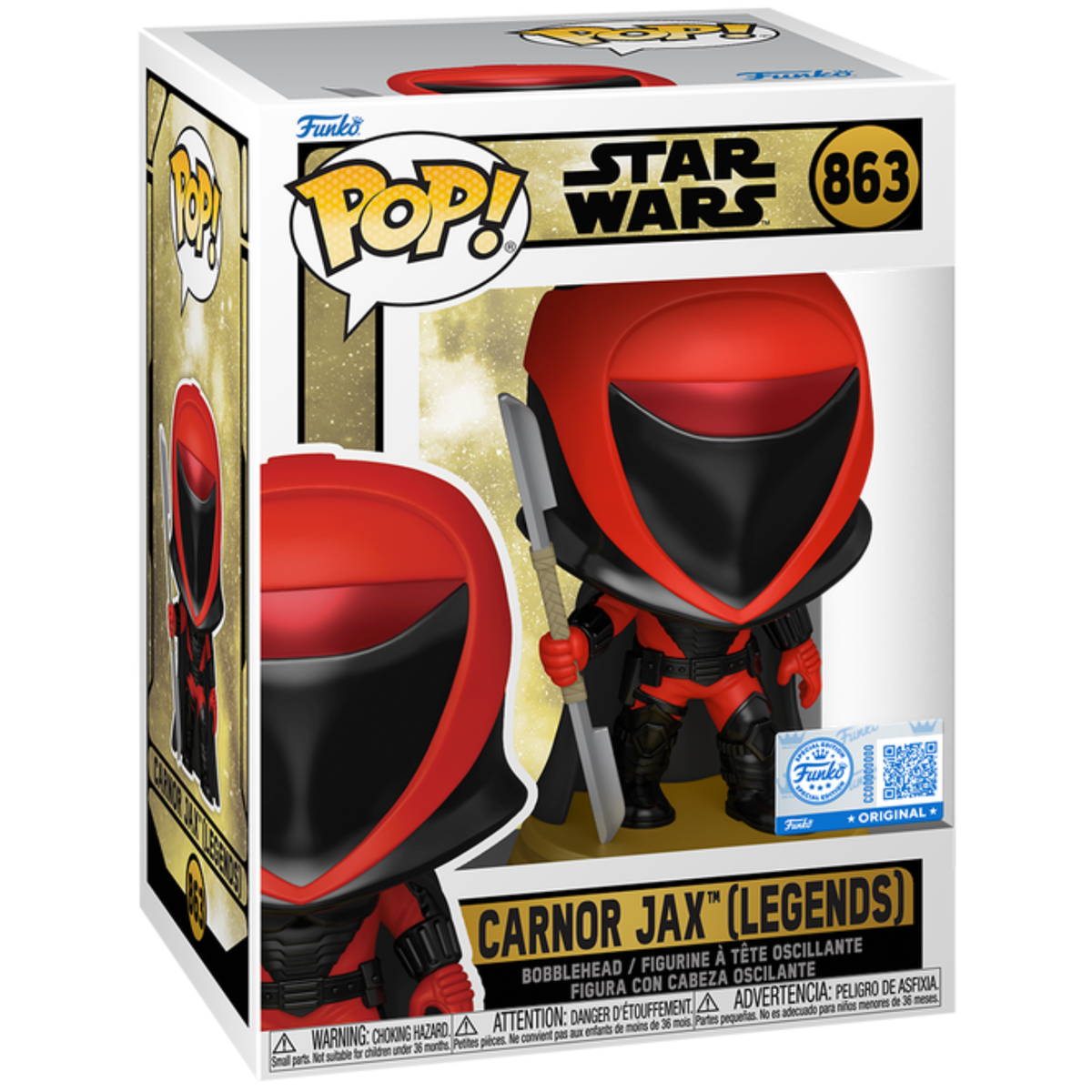 Star Wars - Carnor Jax (Legends) (Special Edition) #863 - Funko Pop! Vinyl Star Wars