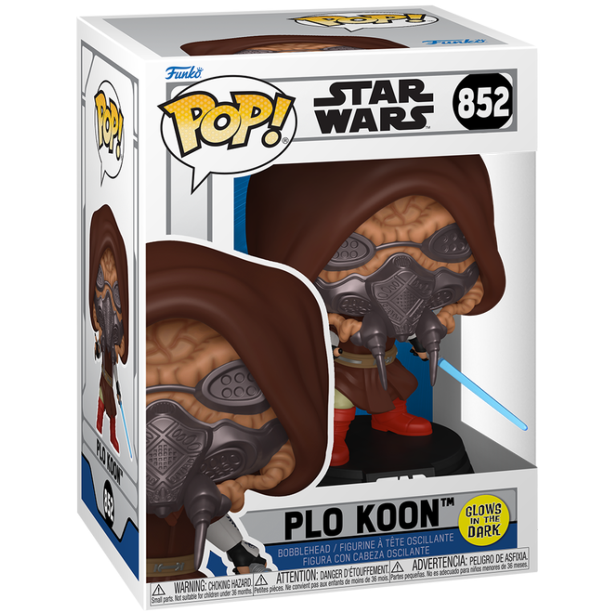Star Wars - Plo Koon [Clone Wars] (Glow) #852 - Funko Pop! Vinyl Star Wars