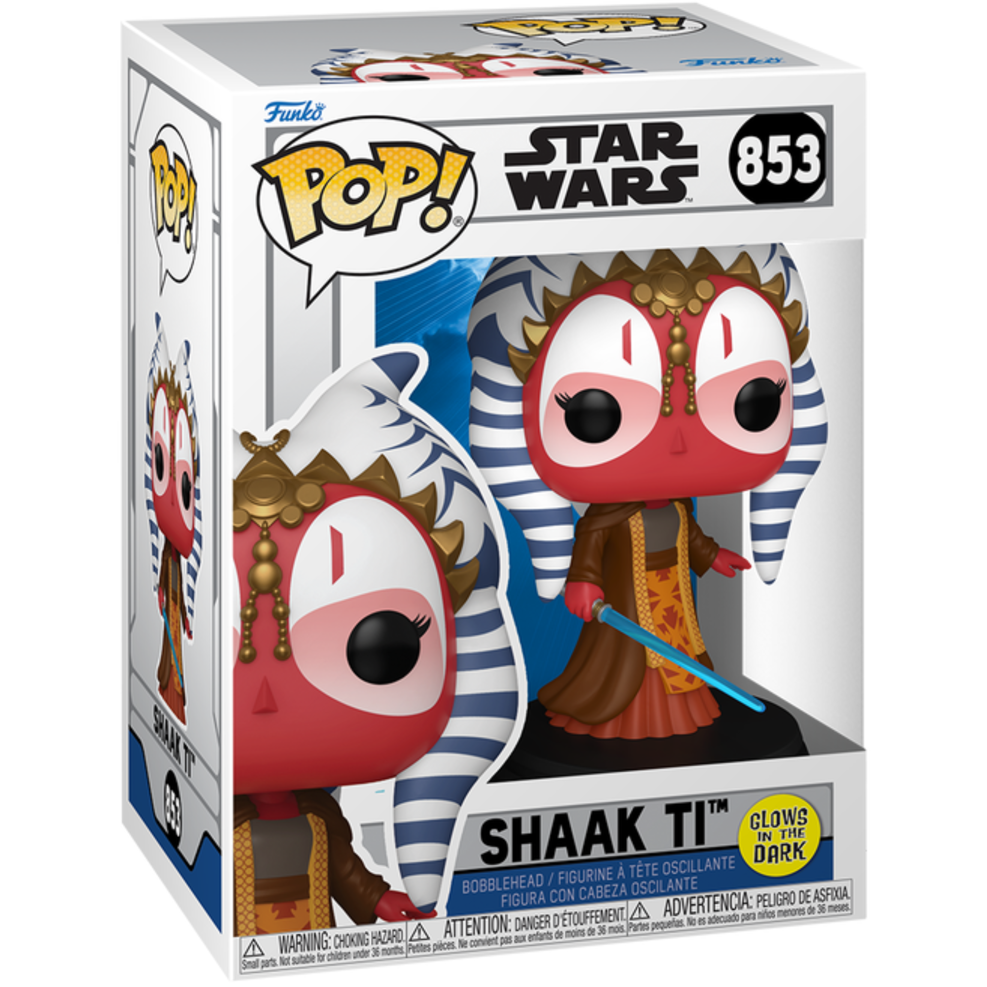 Star Wars - Shaak Ti [Clone Wars] (Glow) #853 - Funko Pop! Vinyl Star Wars